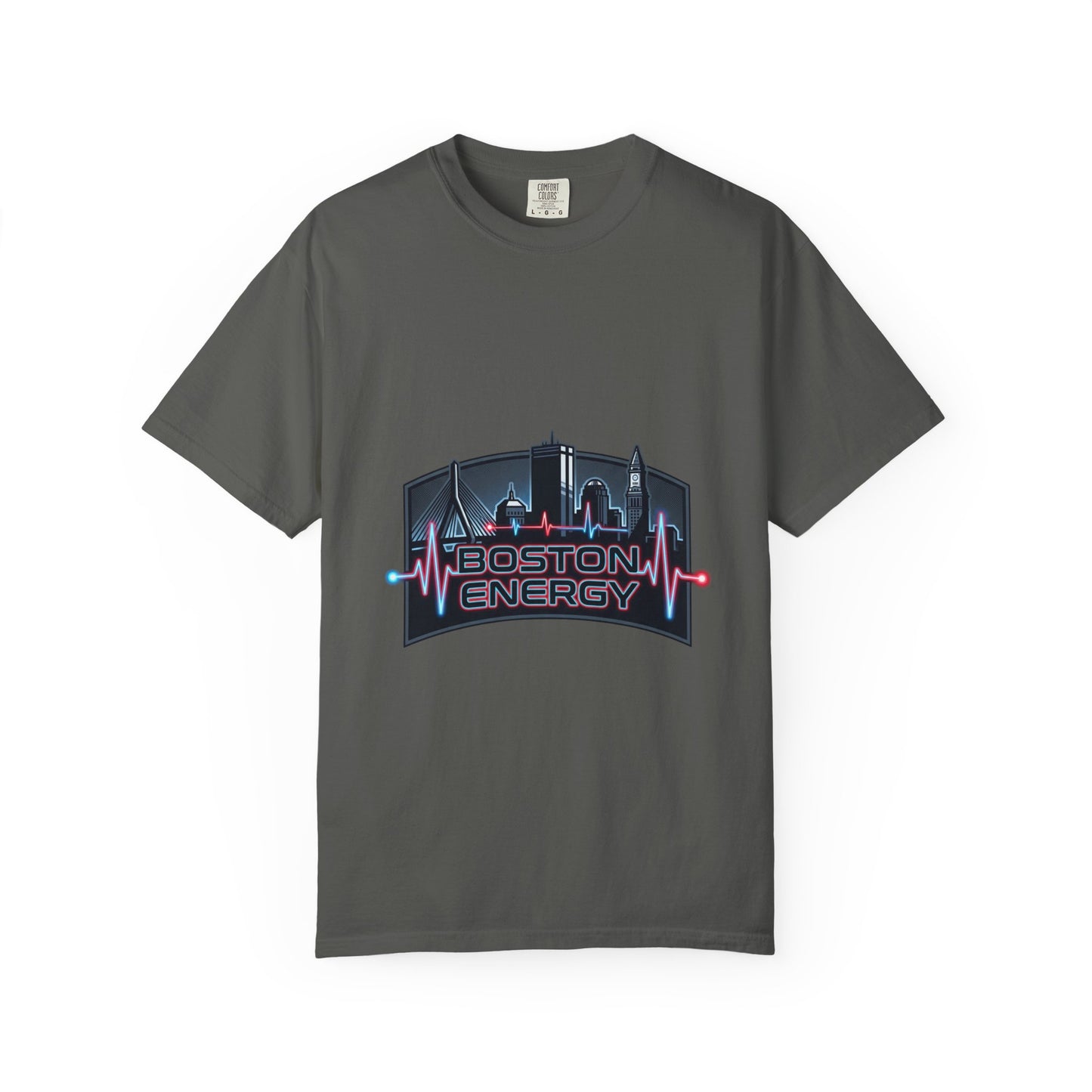 Boston Energy T-Shirt — City Skyline Neon Tee