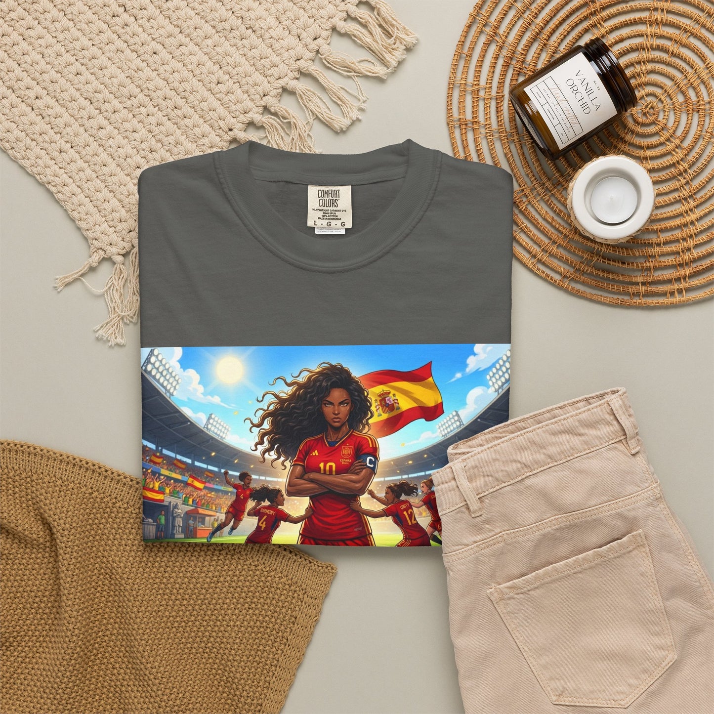 Spain – Female Soccer Champion - Stadium Graphic T-Shirt