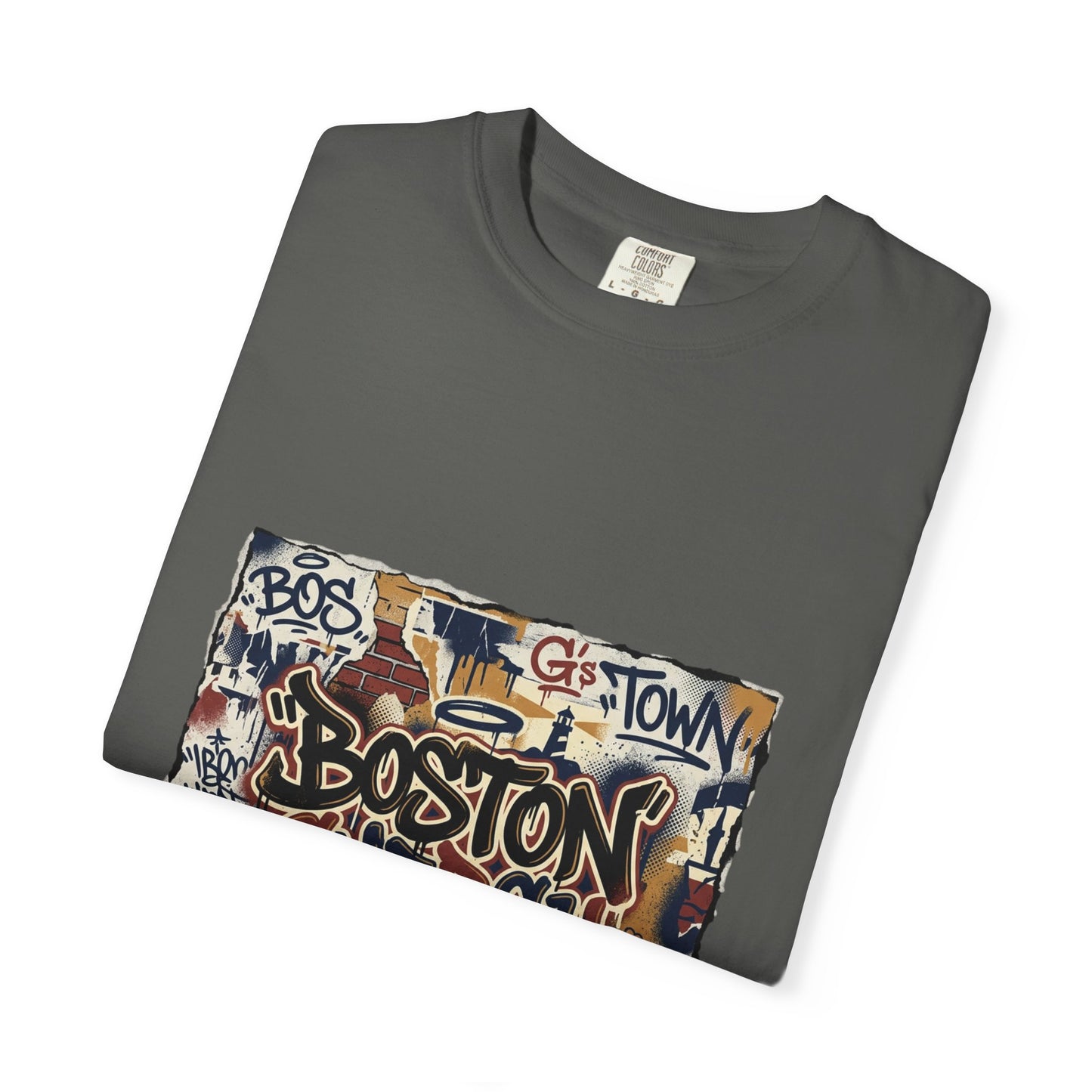 Boston Graffiti Tee — Urban Street Art T‑Shirt
