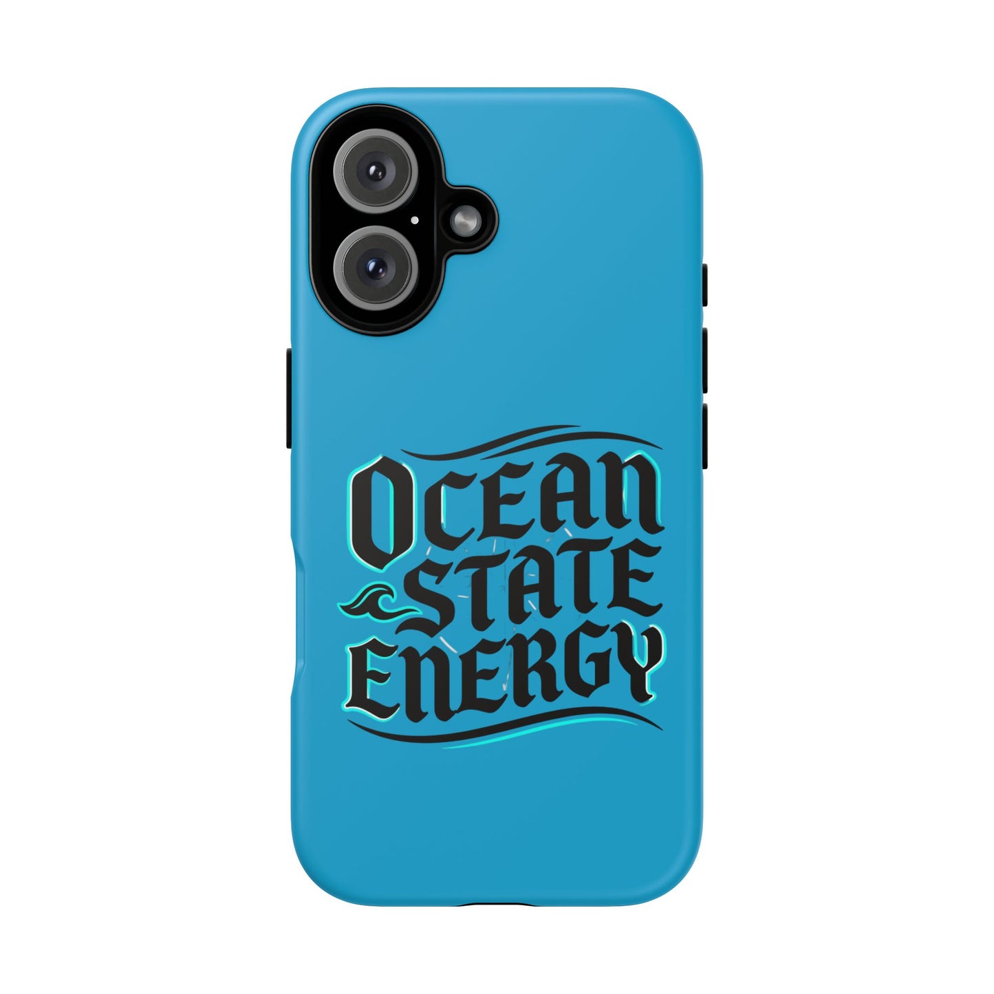 Ocean State Energy Phone Case — Tough Protective iPhone Cover with Nautical Script