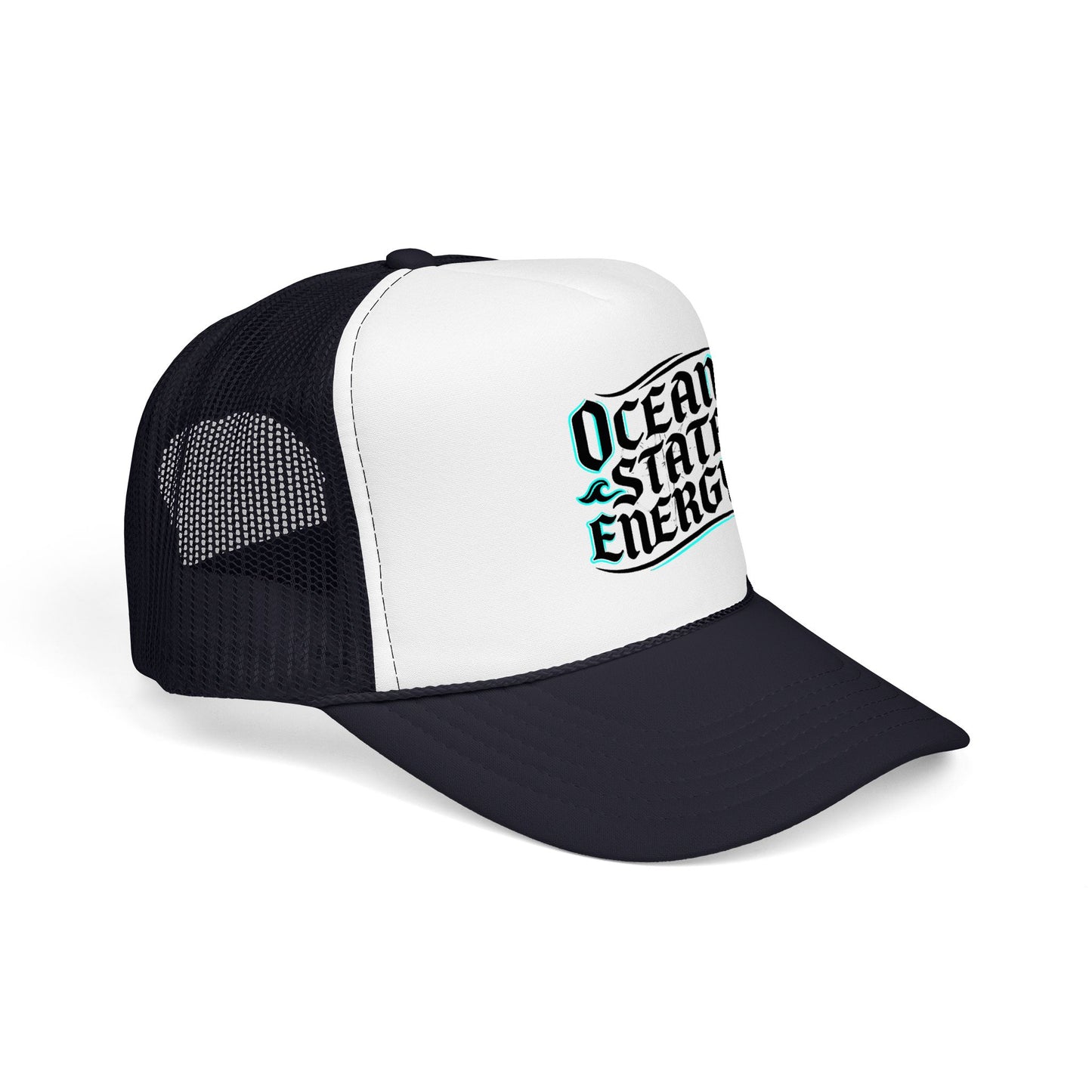 Clean Slate Energy Trucker Hat — Retro Script Foam Mesh Cap