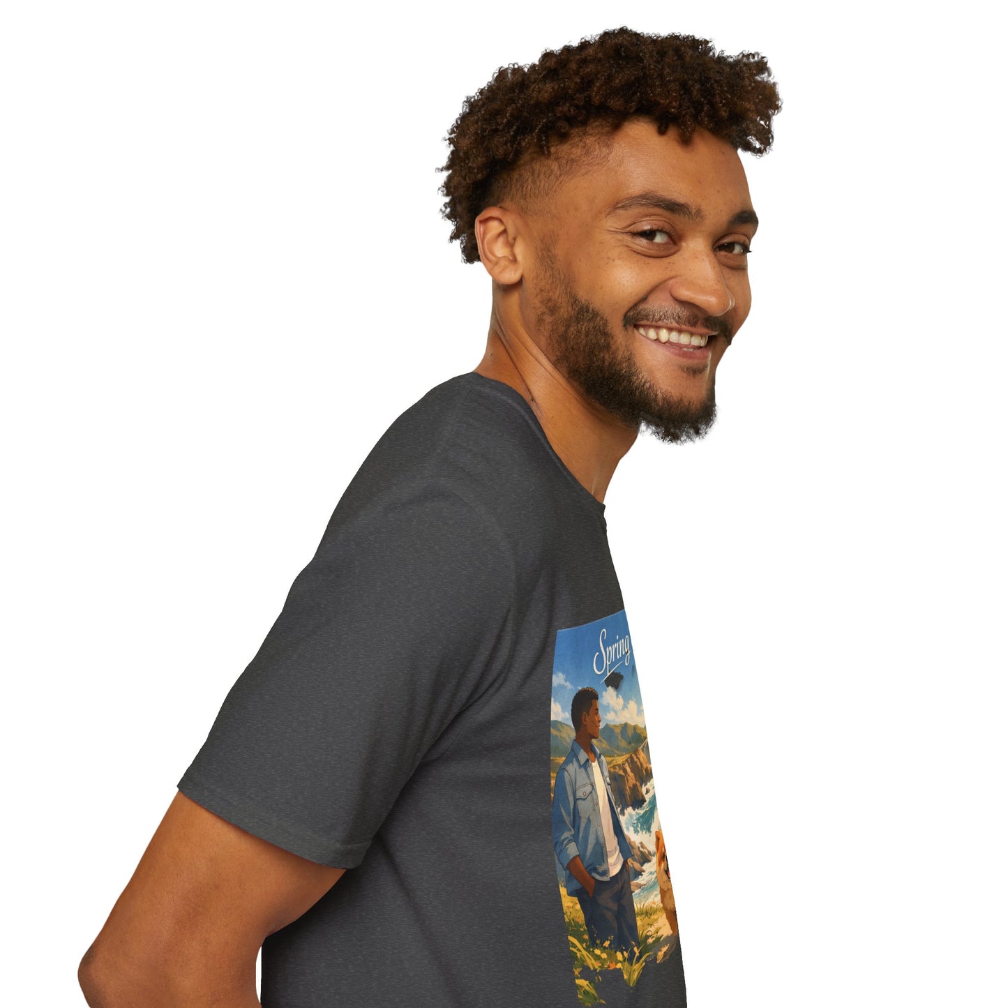 Spring of Us T-Shirt — Romantic Coastal Illustration Tee