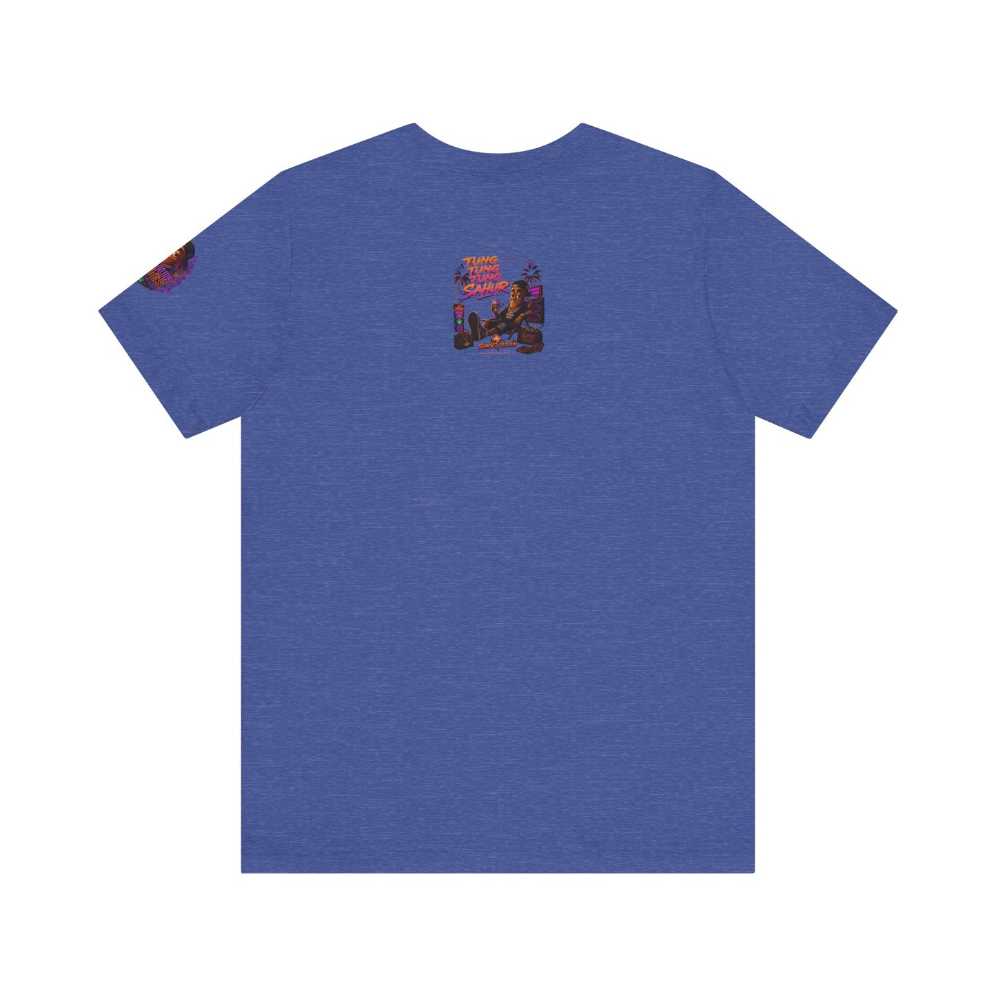 Tung Tung Tung Sahur Laid-Back Nightlife Graphic Tee — "Things Take Time" Urban Cartoon Design