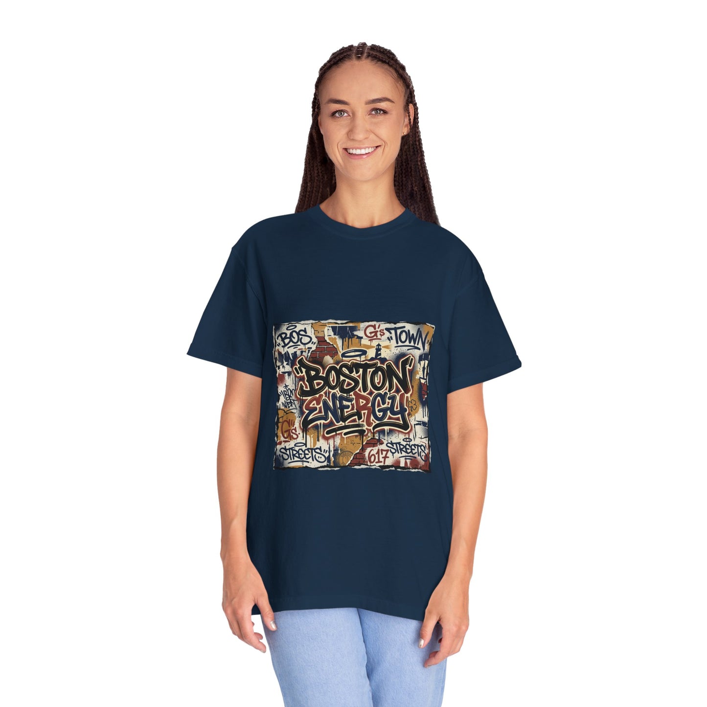 Boston Graffiti Tee — Urban Street Art T‑Shirt