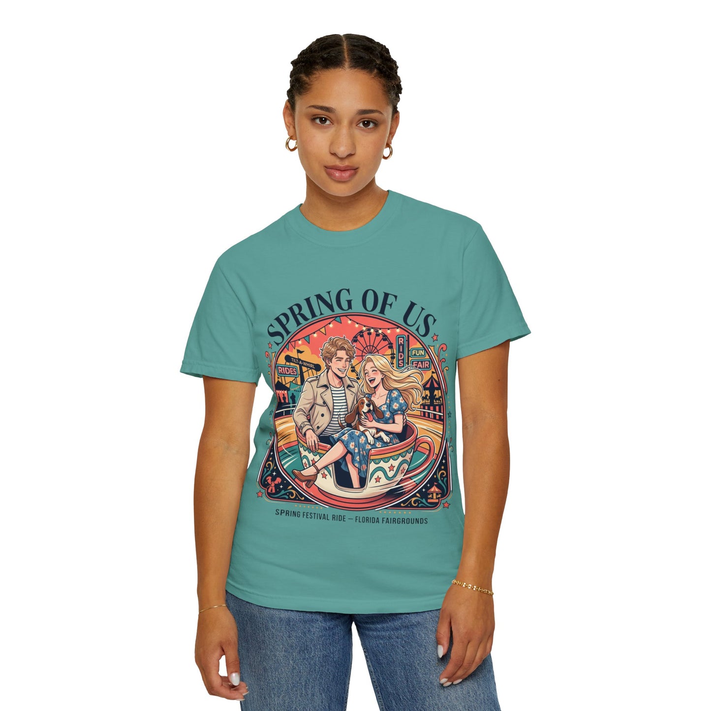 Spring of Us T-Shirt — Retro Carnival Couple Tee (Spring Festival Concert)