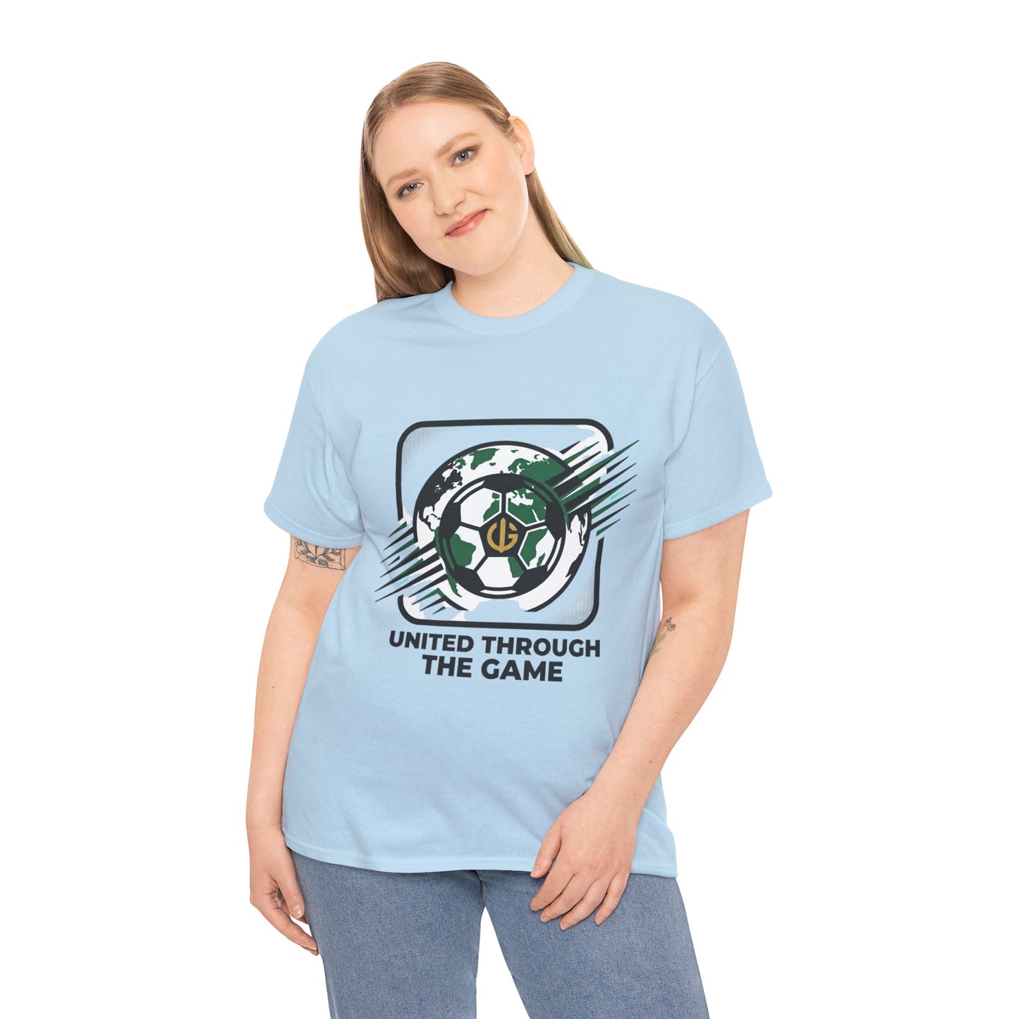 Soccer T-Shirt — "United Through the Game" Graphic Tee