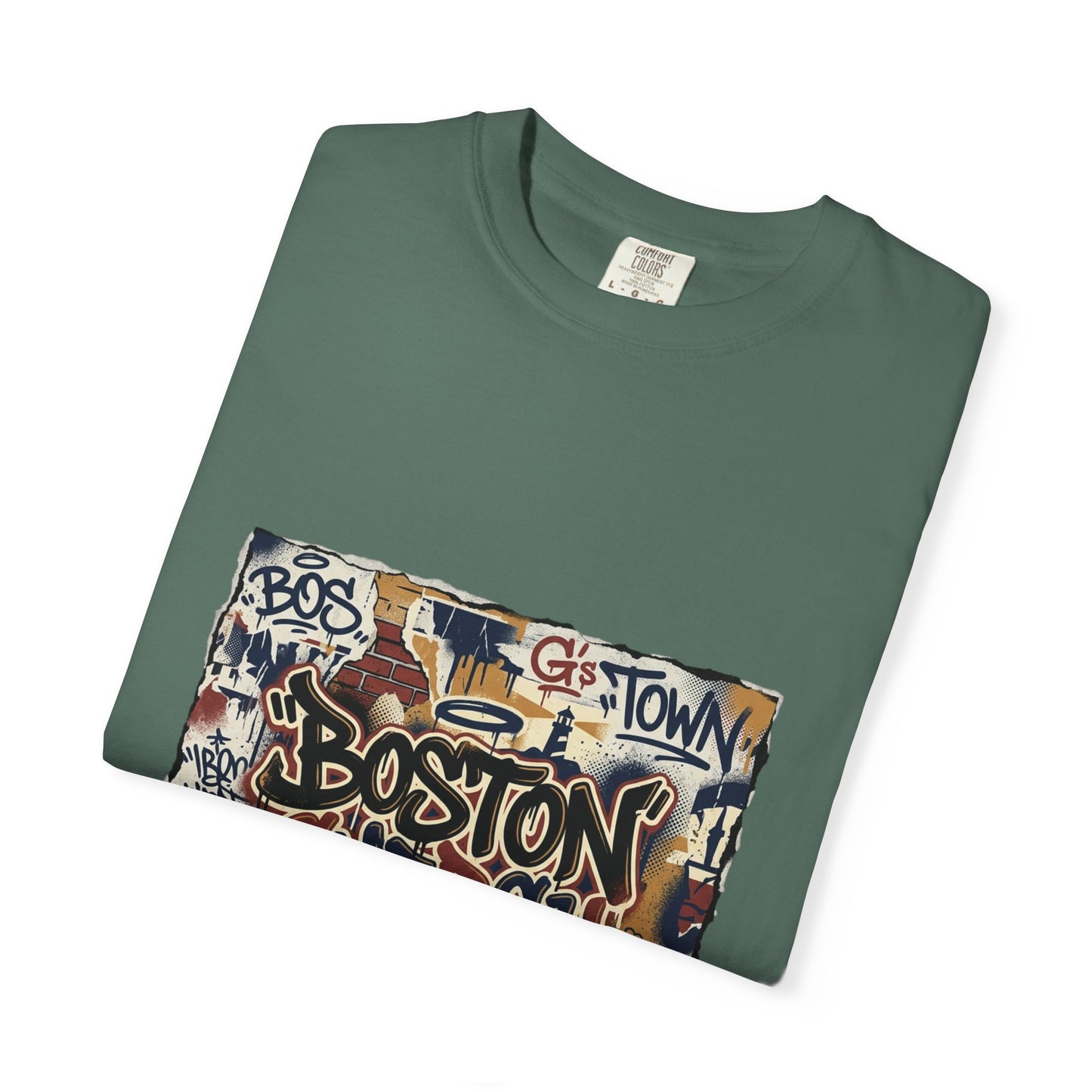 Boston Graffiti Tee — Urban Street Art T‑Shirt
