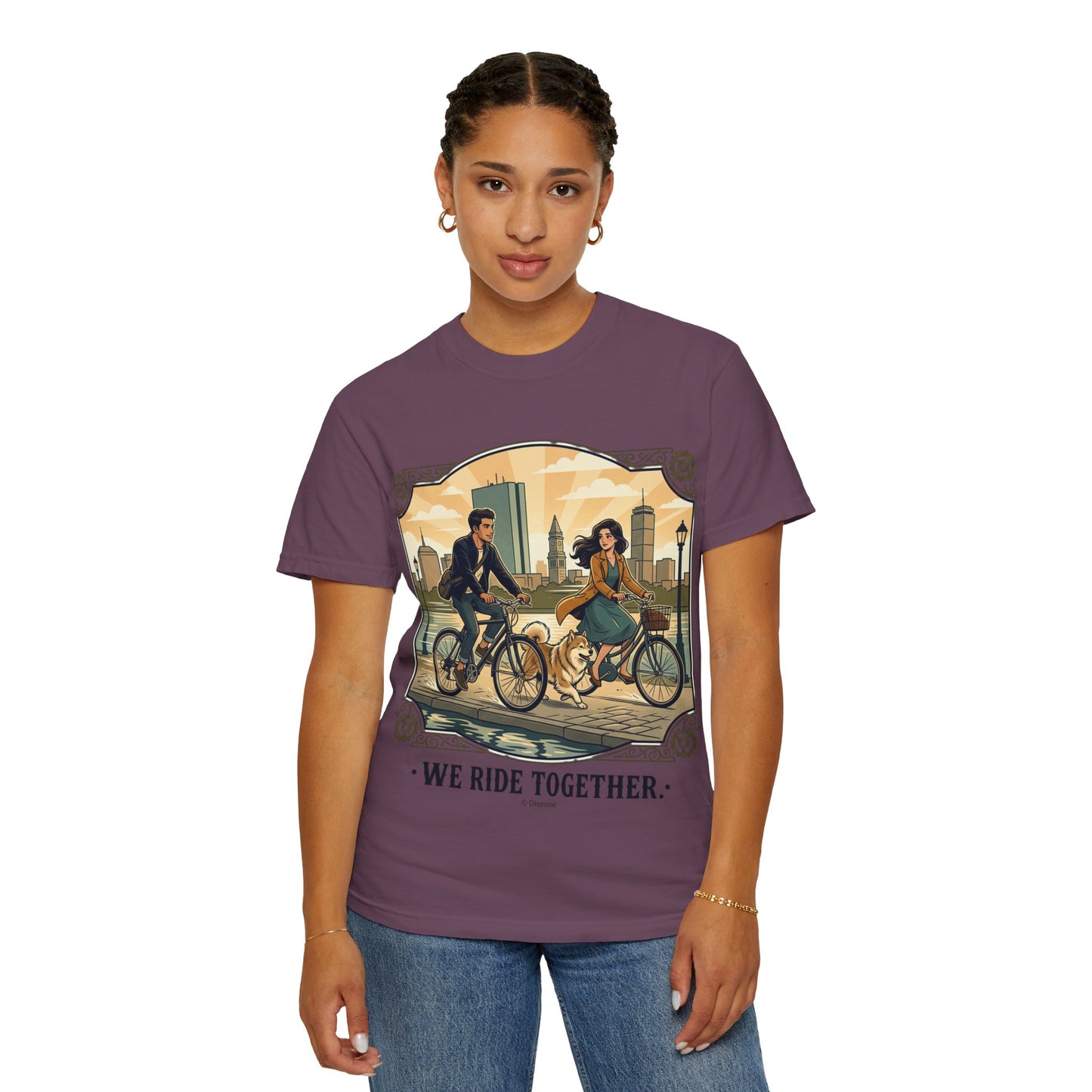 We Ride Together Bicycle Couple T-Shirt