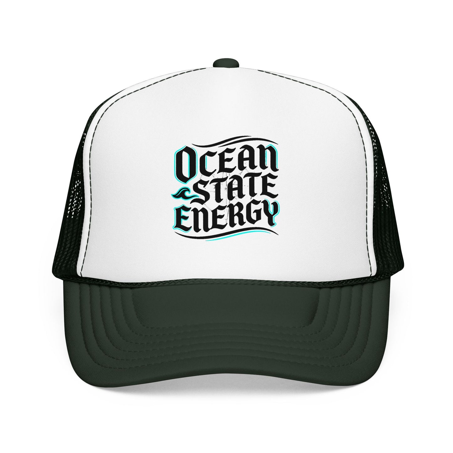 Clean Slate Energy Trucker Hat — Retro Script Foam Mesh Cap