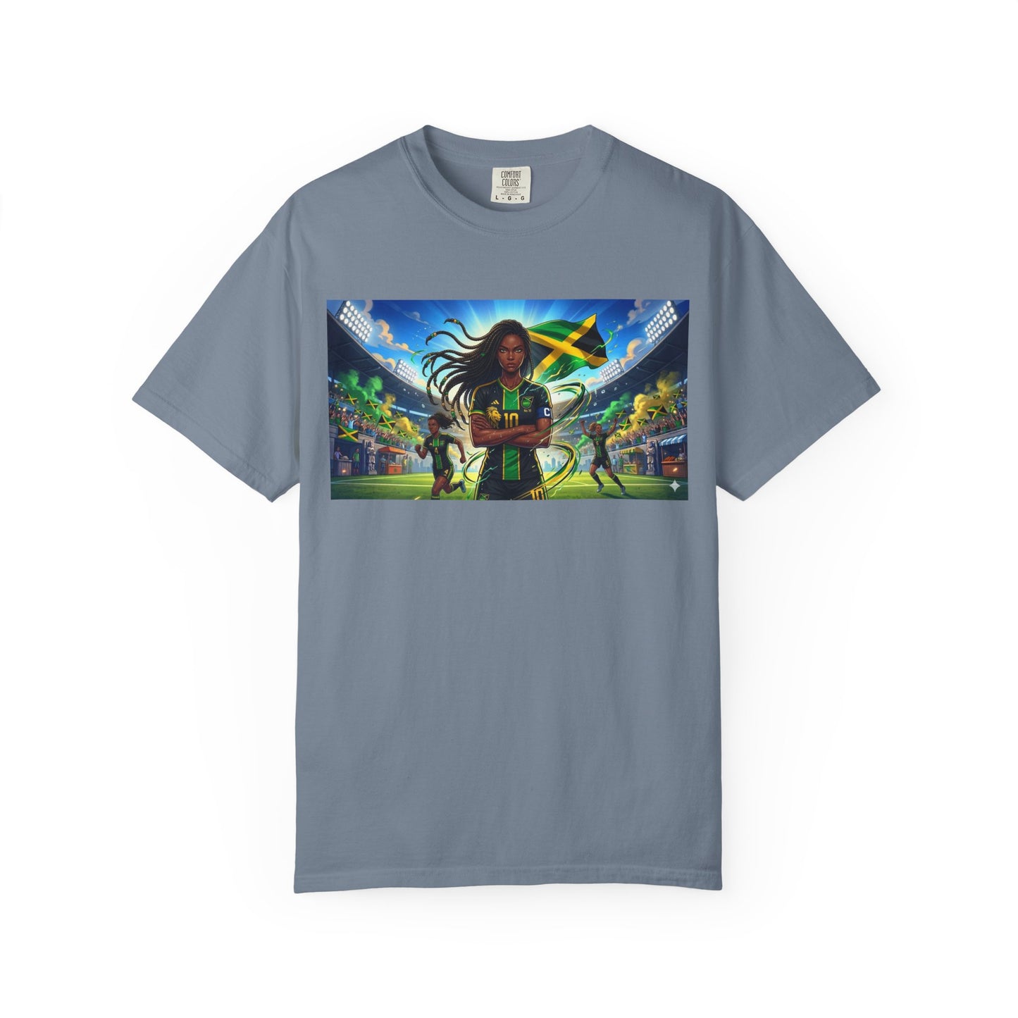 Jamaican Soccer Captain T-Shirt — Rasta Player Stadium Graphic Tee