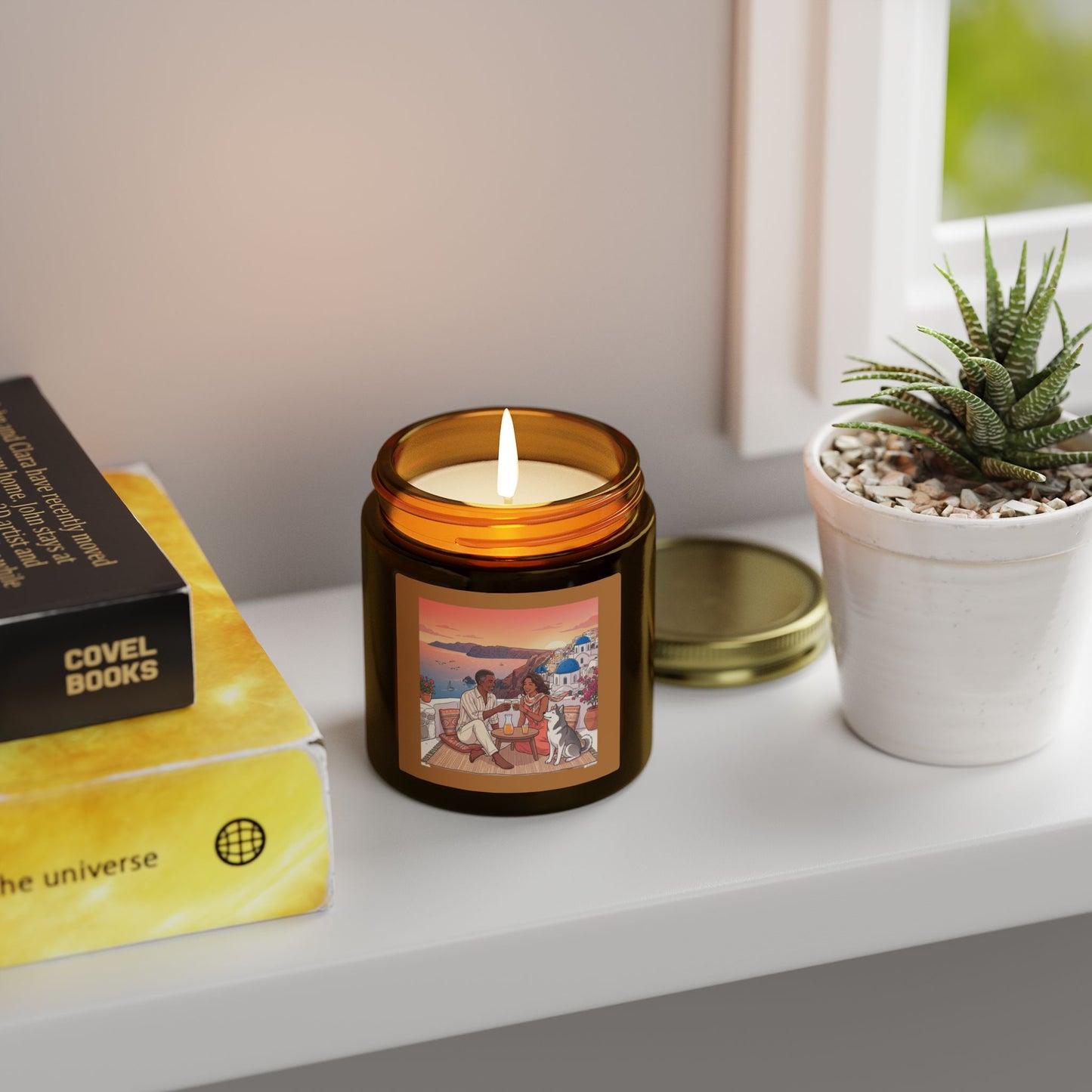 Coconut Apricot Scented Candle — Mediterranean Sunset 4oz/9oz