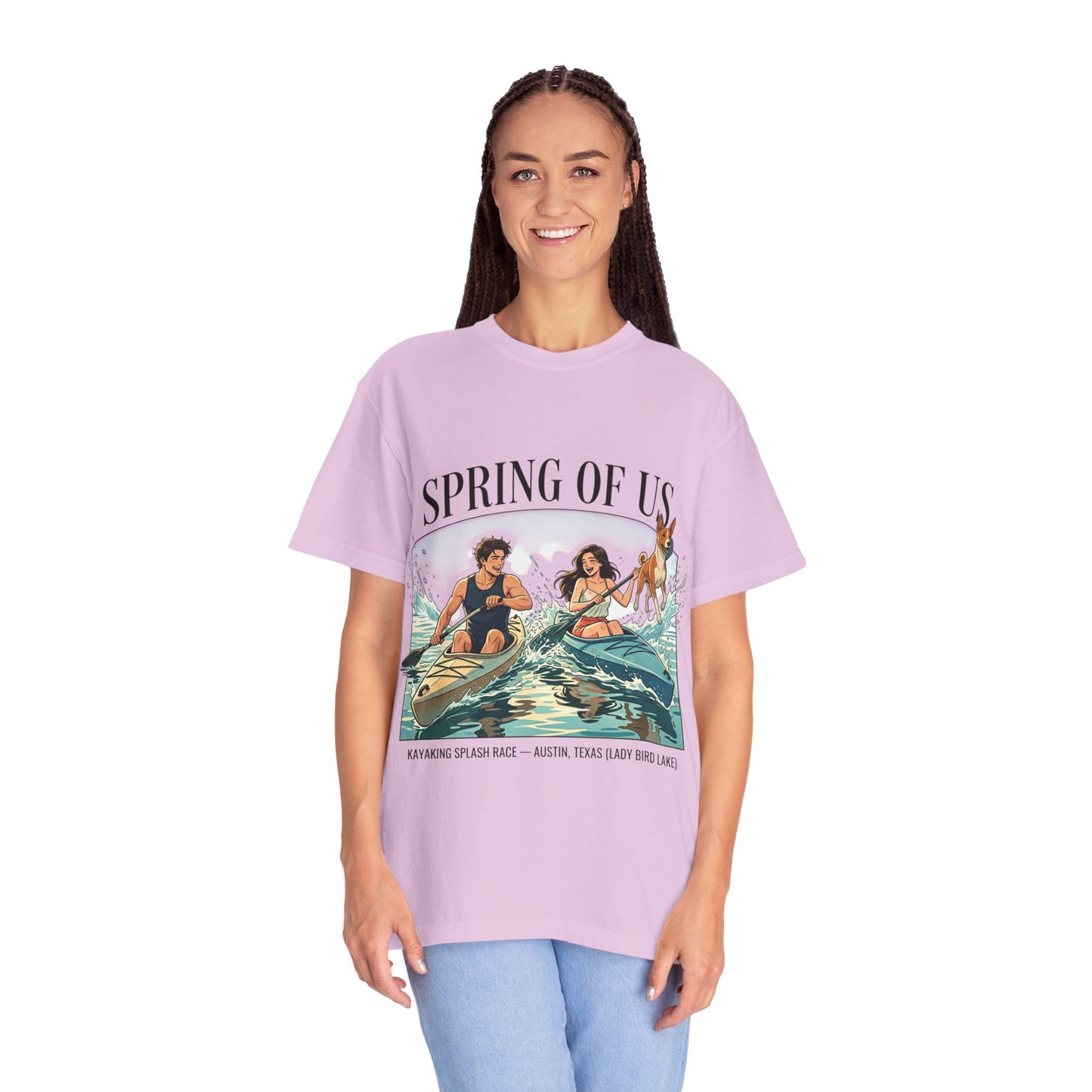 Spring of Us Kayaking T-Shirt — Retro Outdoor Adventure Tee