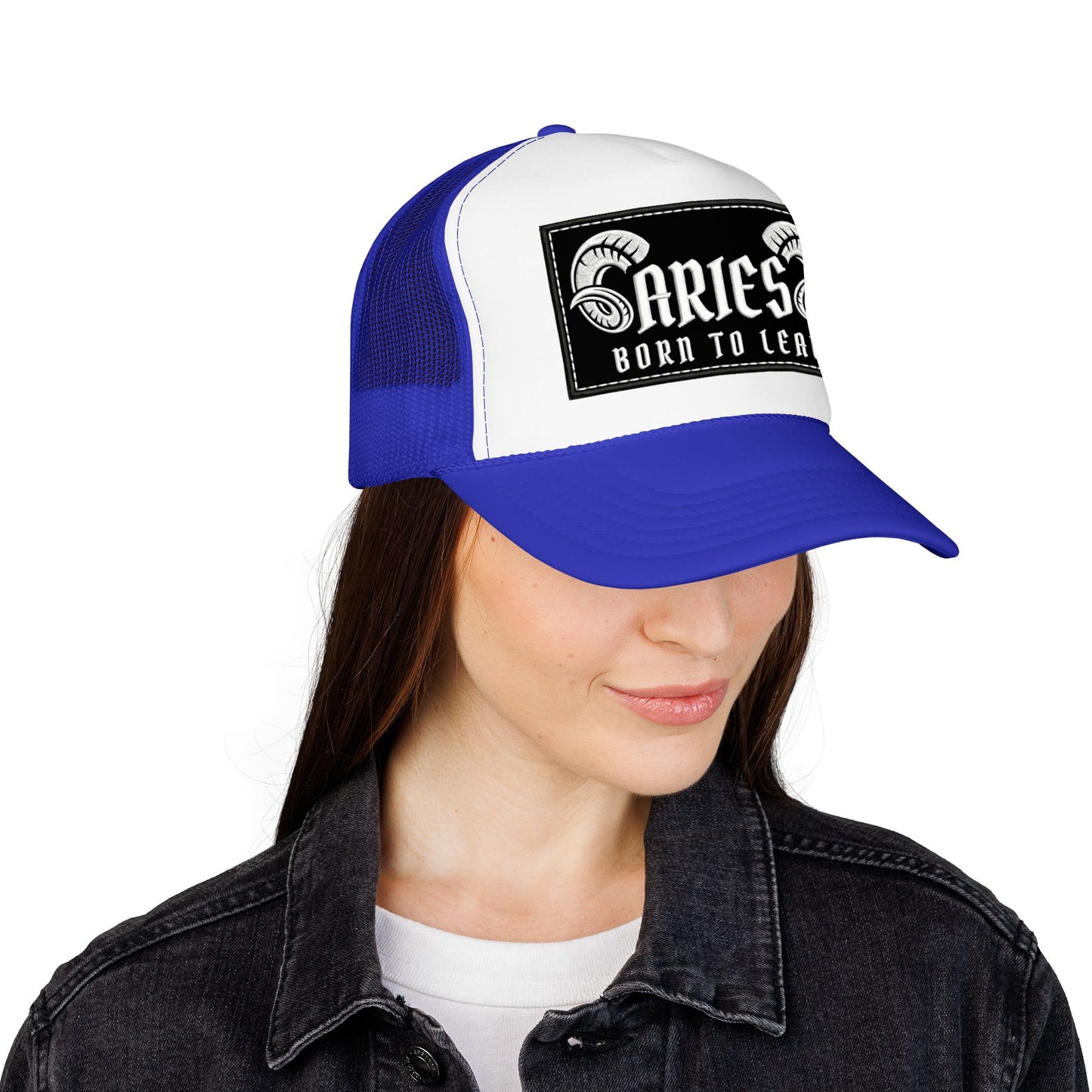Trucker Hat - Aries 'Born to Lead' Zodiac Cap