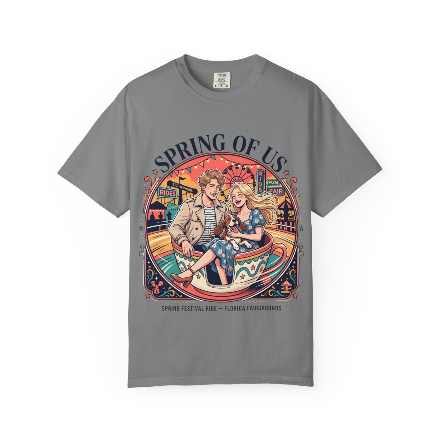 Spring of Us T-Shirt — Retro Carnival Couple Tee (Spring Festival Concert)