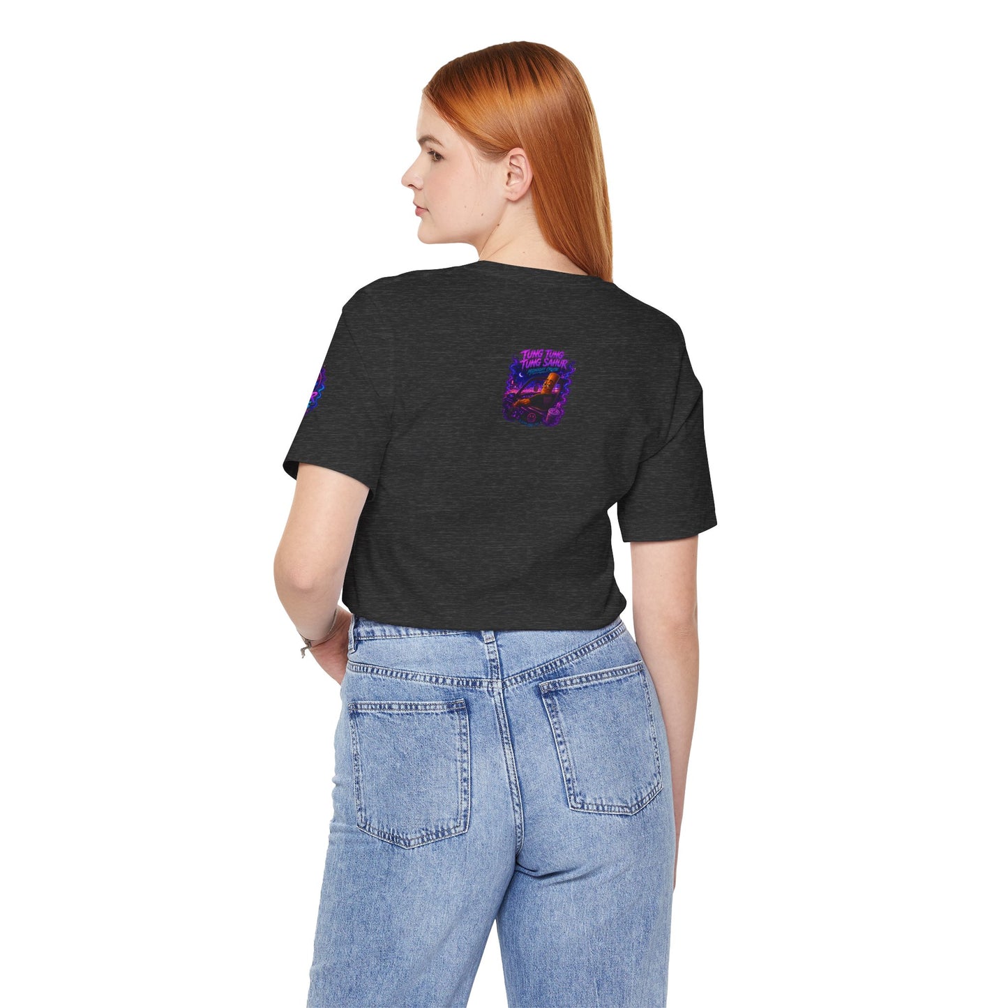 Tung Tung Tung Sahur Who Ride Like Us T-Shirt — Night Cruise Vaporwave Graphic Tee