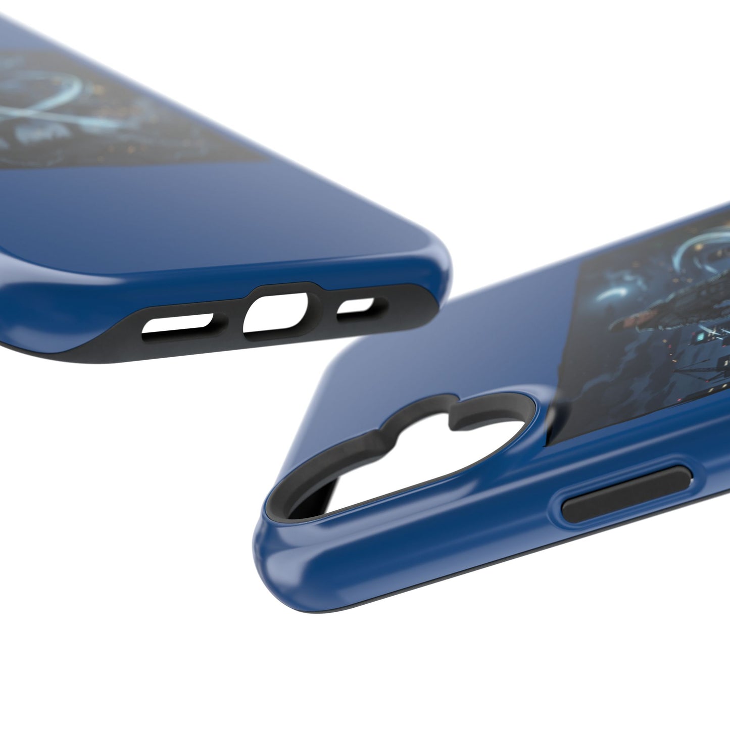 Magnetic Impact-Resistant Phone Case — Night Warrior Sci‑Fi Design