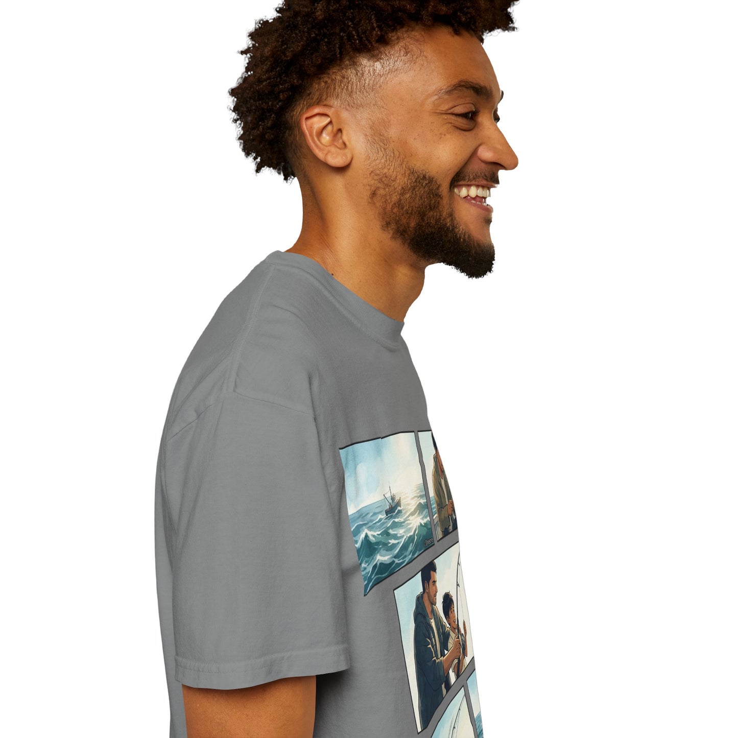 MORNING TIDES” (FATHER & SON EDITION) T-Shirt — Dad & Son Beach Fishing Graphic Tee