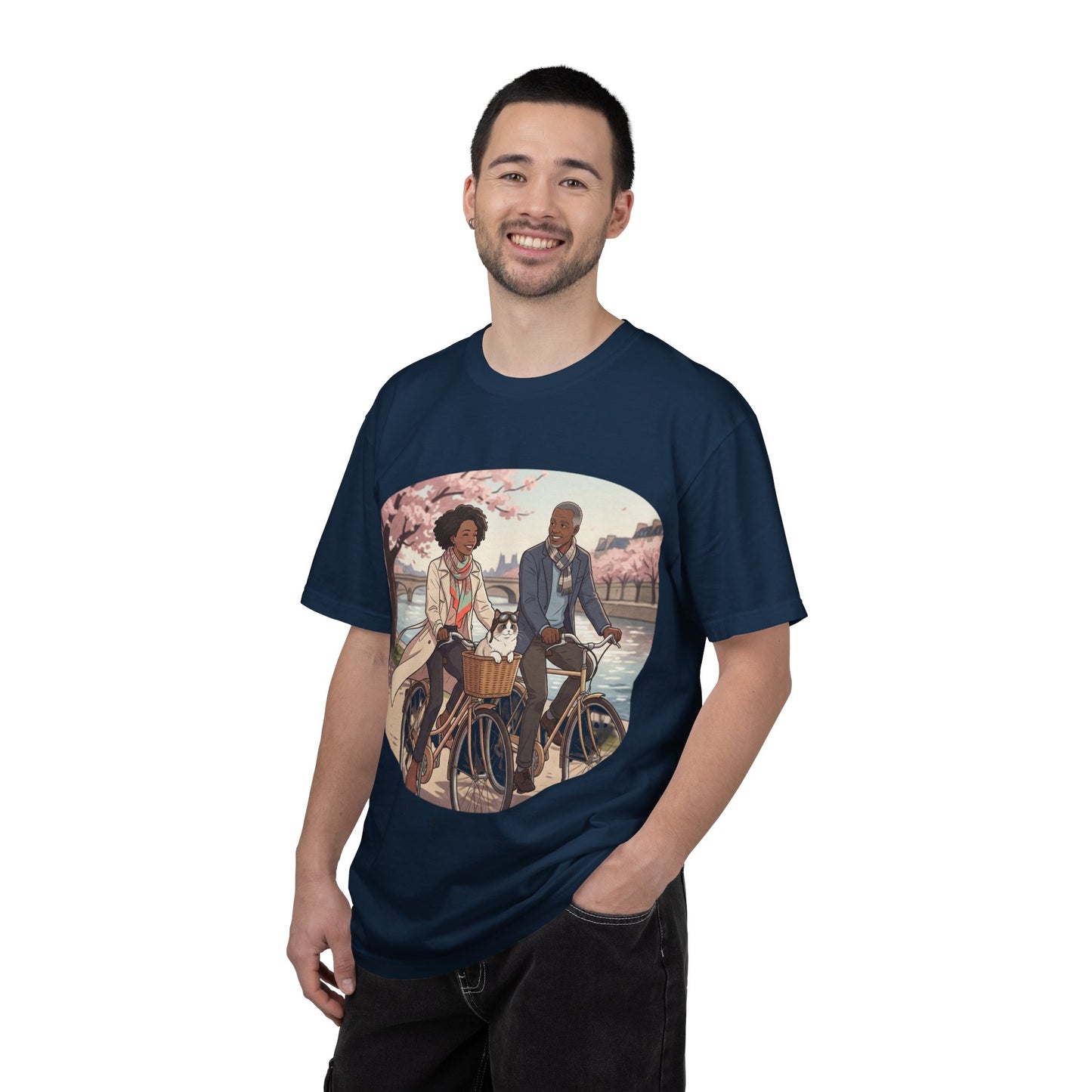 Couples Cherry Blossom Bike Ride T-Shirt