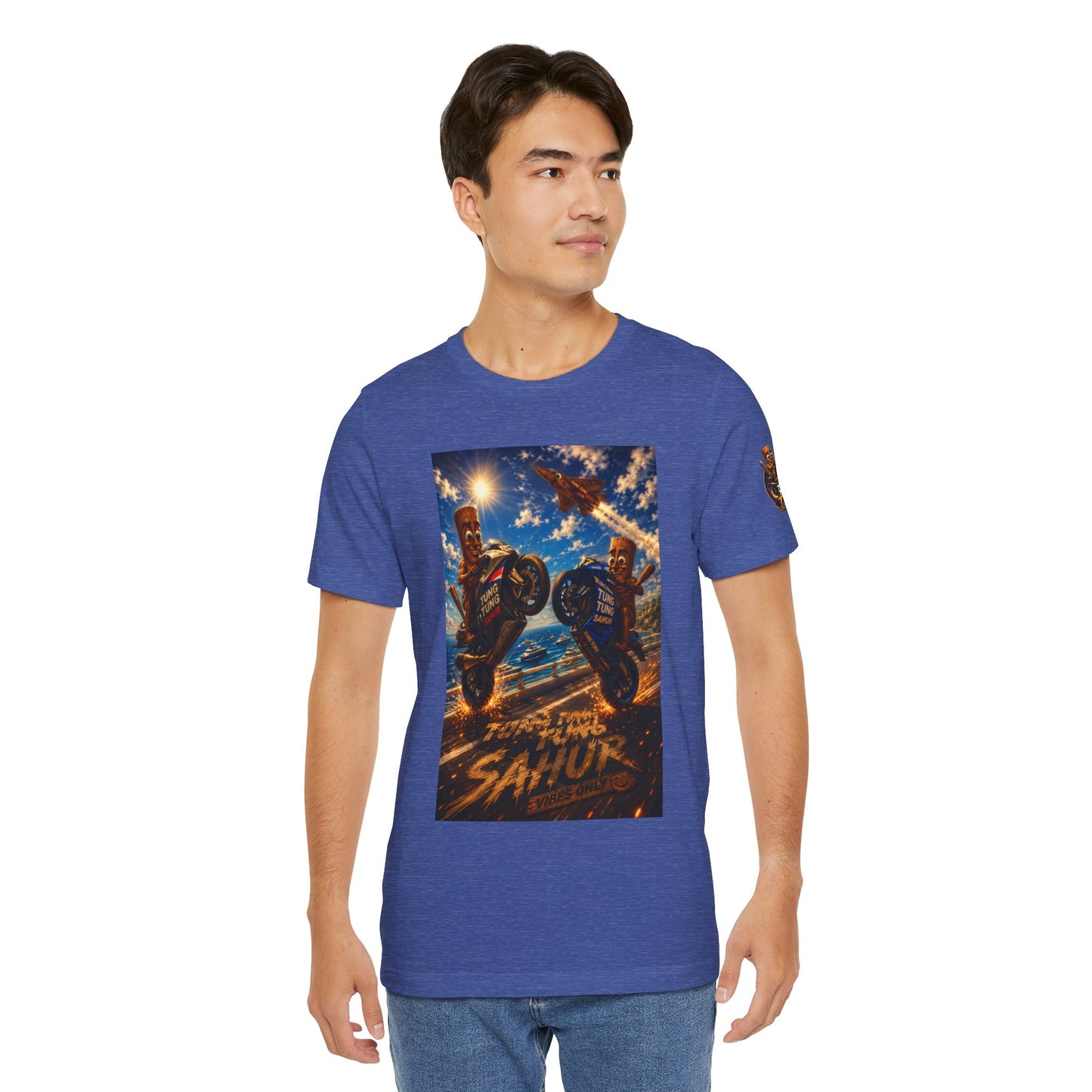 Motorcycle Stunt Tee — Sahara Riders Graphic T-Shirt