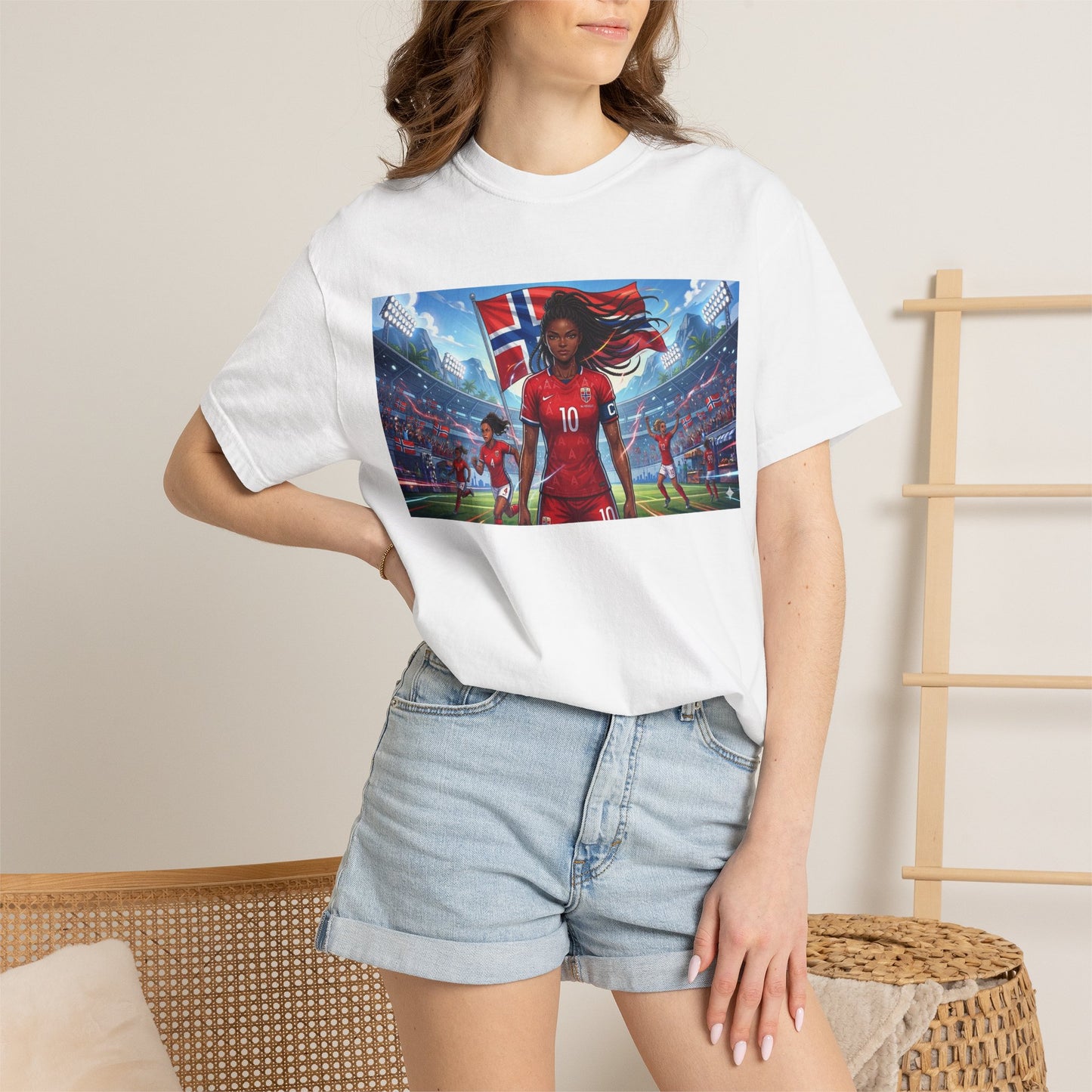COMMANDER Norway – Female Unisex Garment-Dyed T-shirt