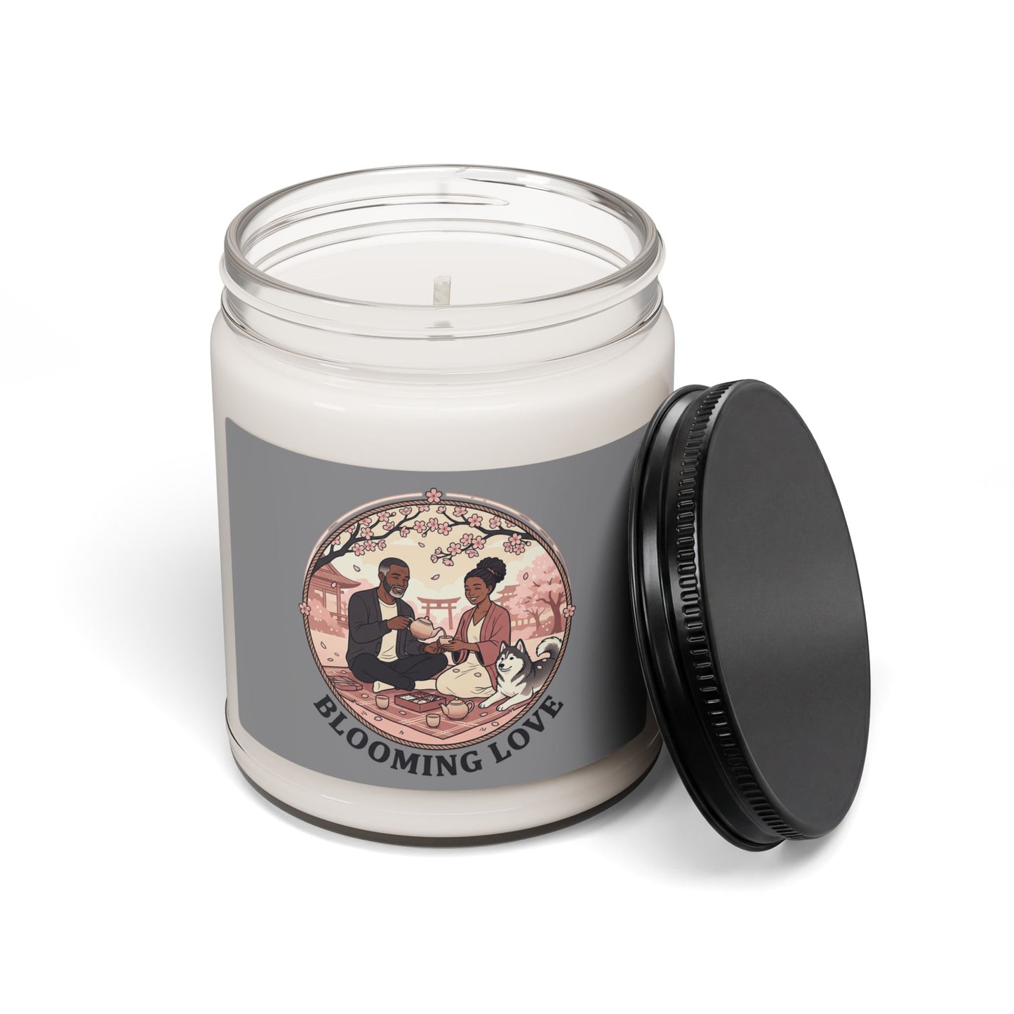 Blooming Love Soy Candle — 9oz Scented Jar Candle for Romantic Gifts & Self-Care