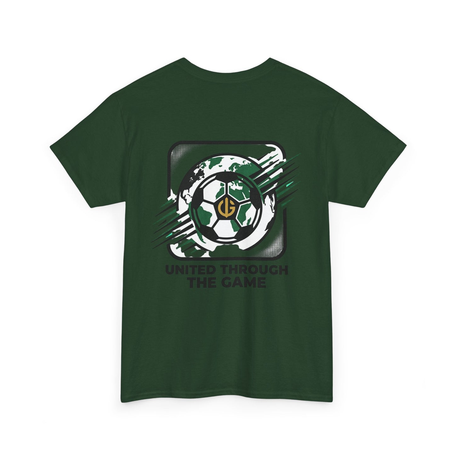 Soccer T-Shirt — "United Through the Game" Graphic Tee