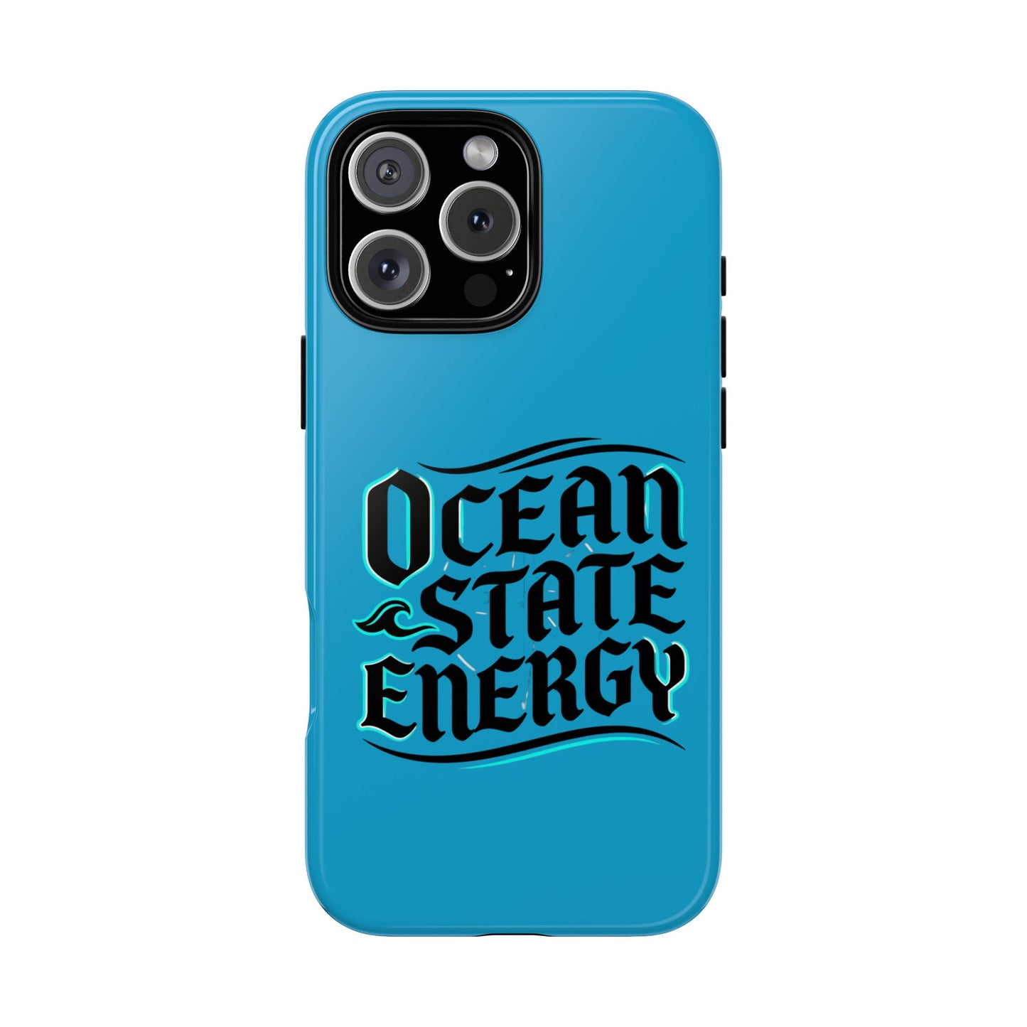 Ocean State Energy Phone Case — Tough Protective iPhone Cover with Nautical Script