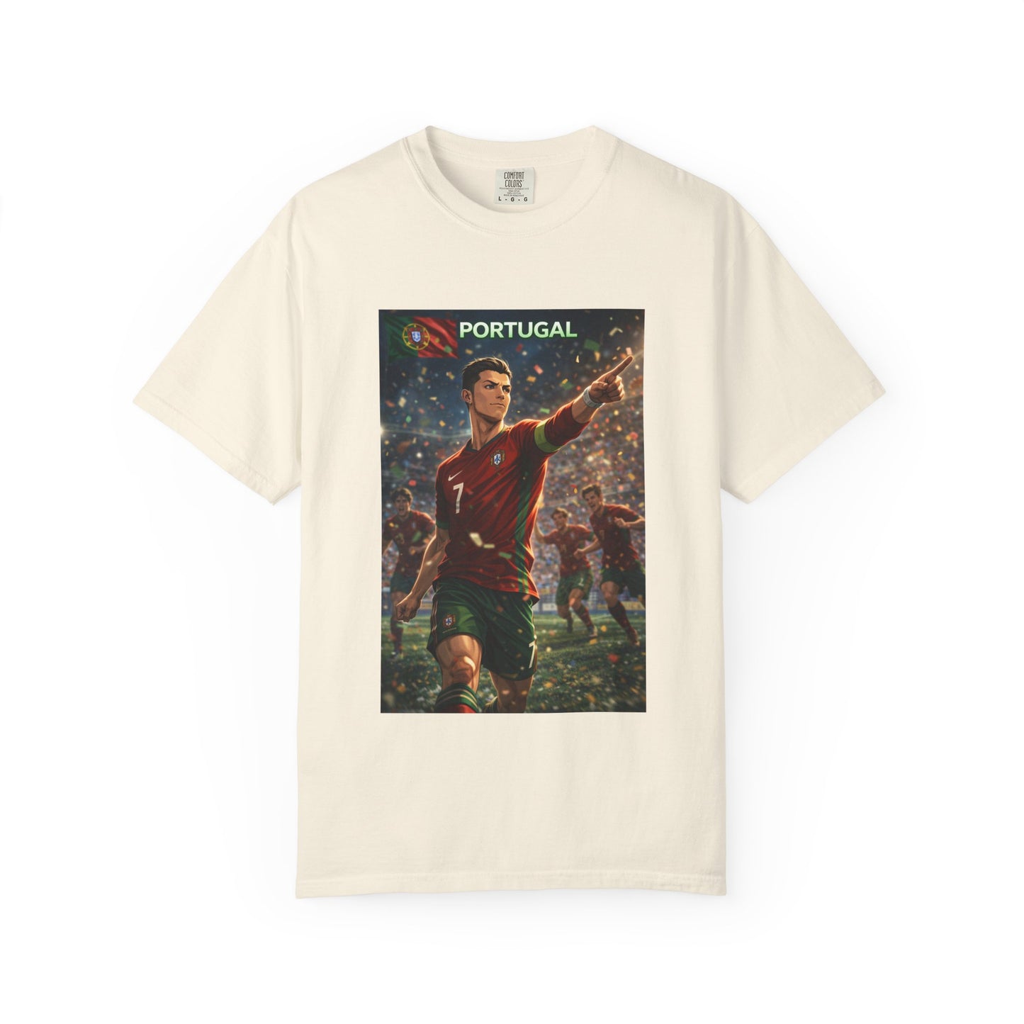 Portugal Soccer Poster T-Shirt — Cristiano Ronaldo Tribute Tee