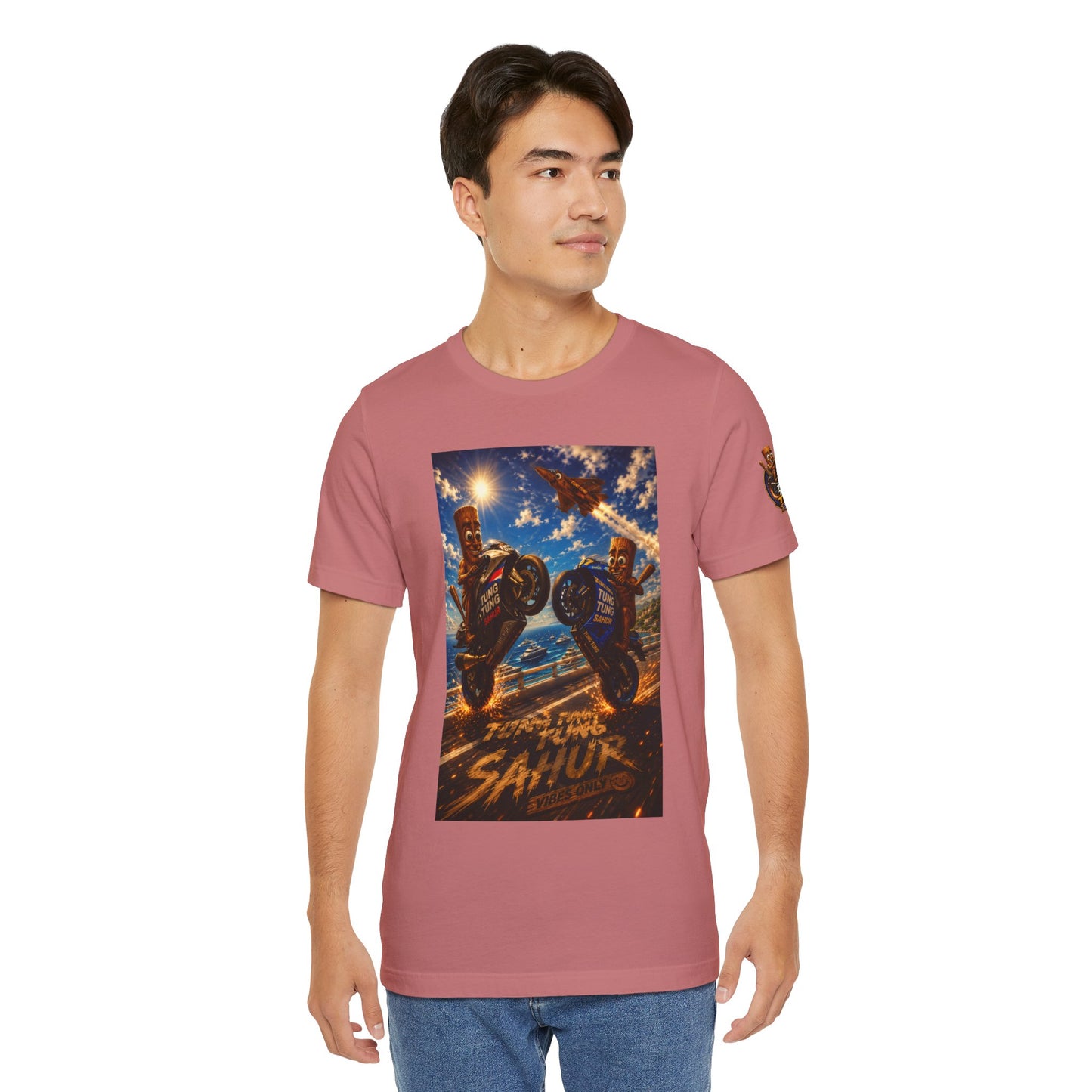 Motorcycle Stunt Tee — Sahara Riders Graphic T-Shirt