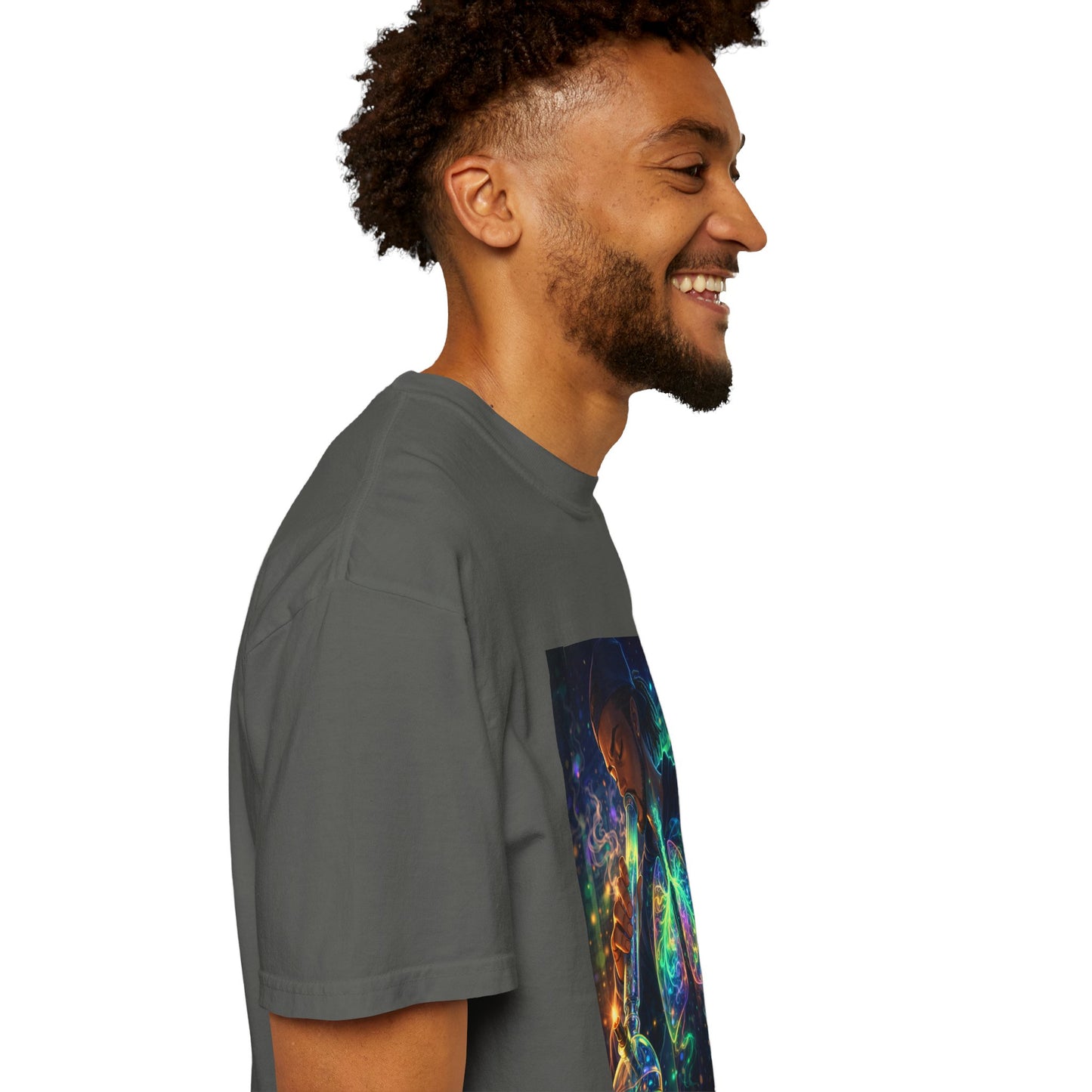 Cosmic Lungs T-Shirt — Neon Anatomical Art Tee