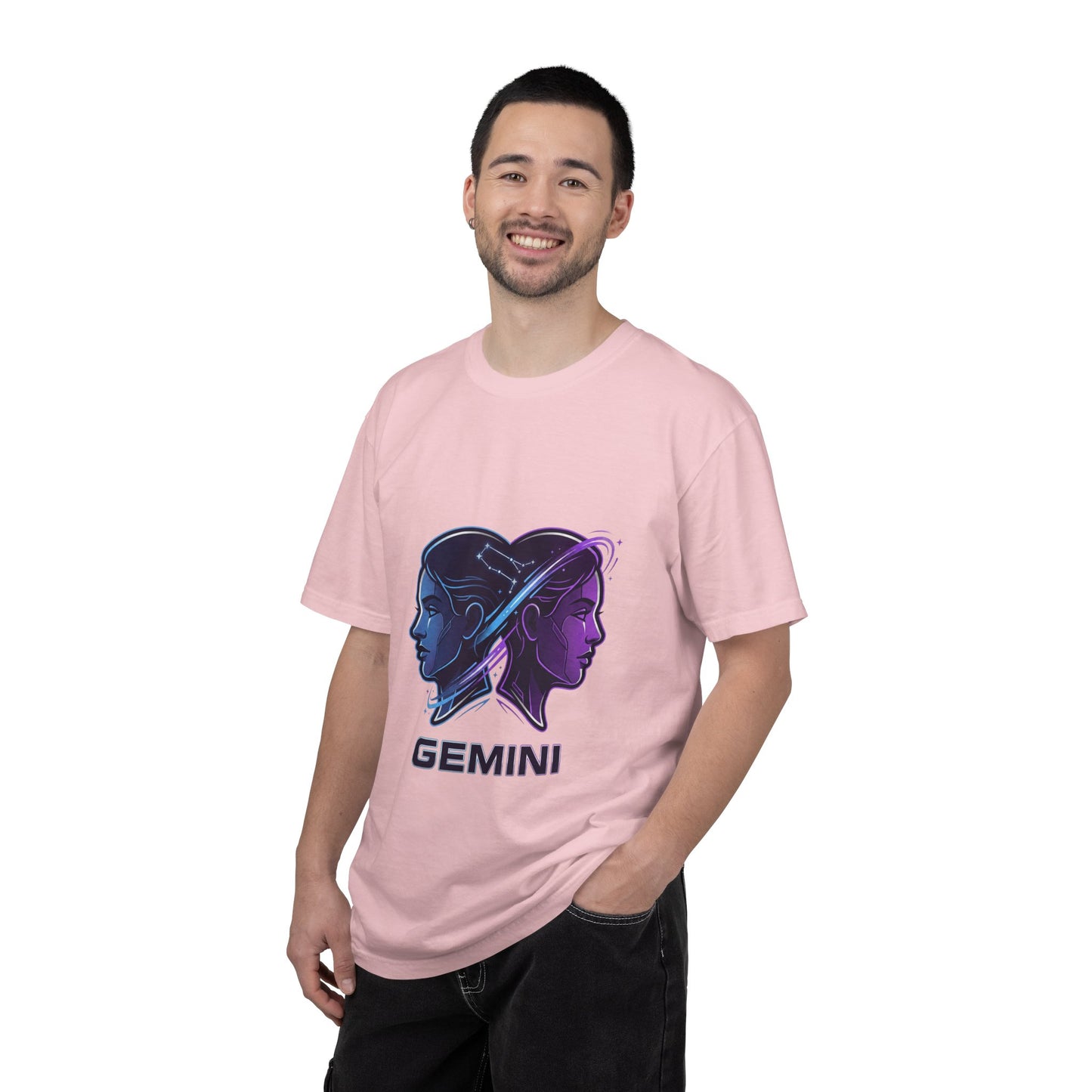 Gemini Zodiac T‑Shirt — Dual Faces Astrology Tee