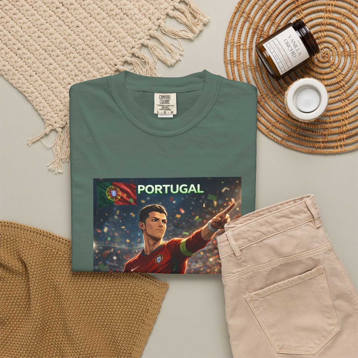 Portugal Soccer Poster T-Shirt — Cristiano Ronaldo Tribute Tee