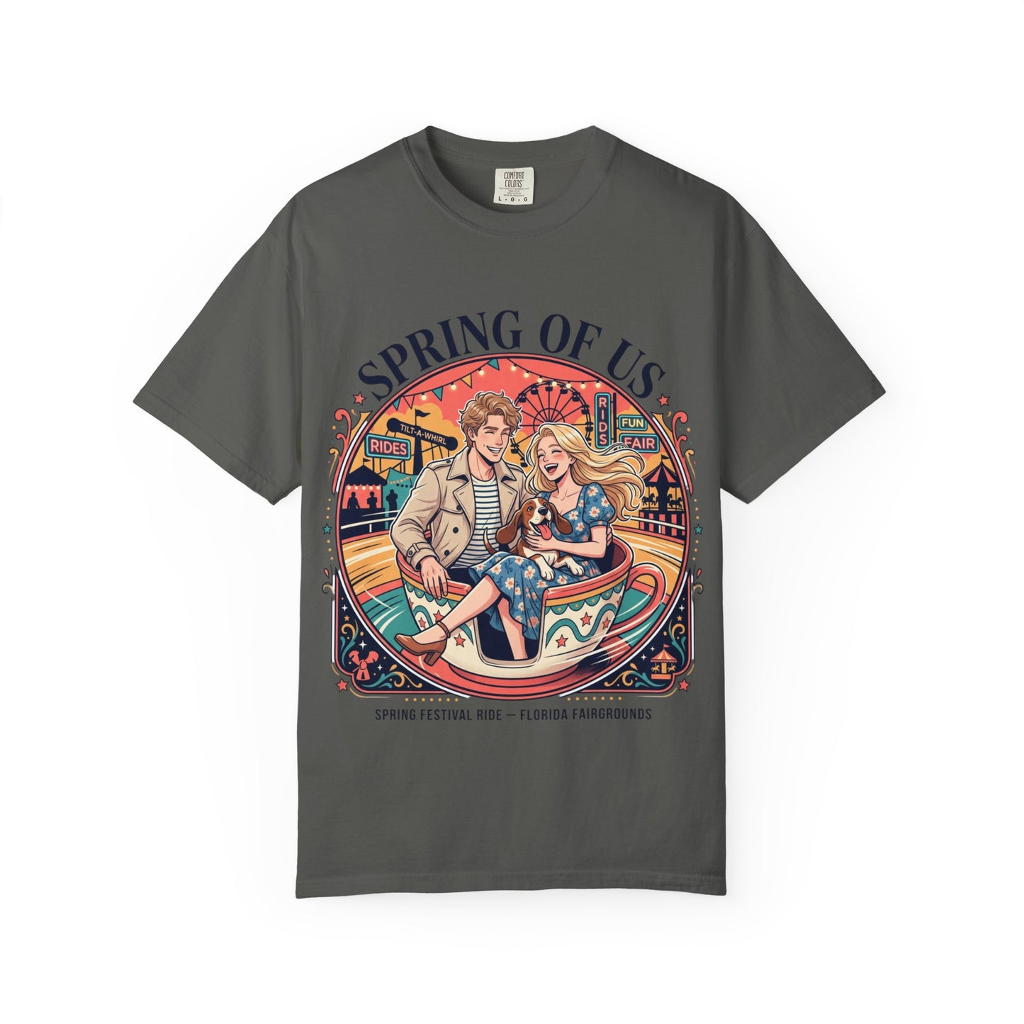Spring of Us T-Shirt — Retro Carnival Couple Tee (Spring Festival Concert)