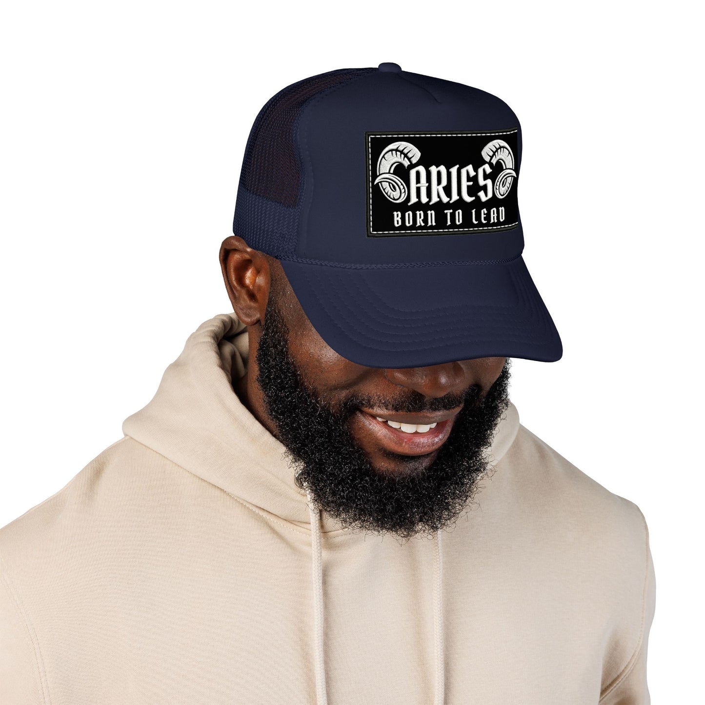 Trucker Hat - Aries 'Born to Lead' Zodiac Cap