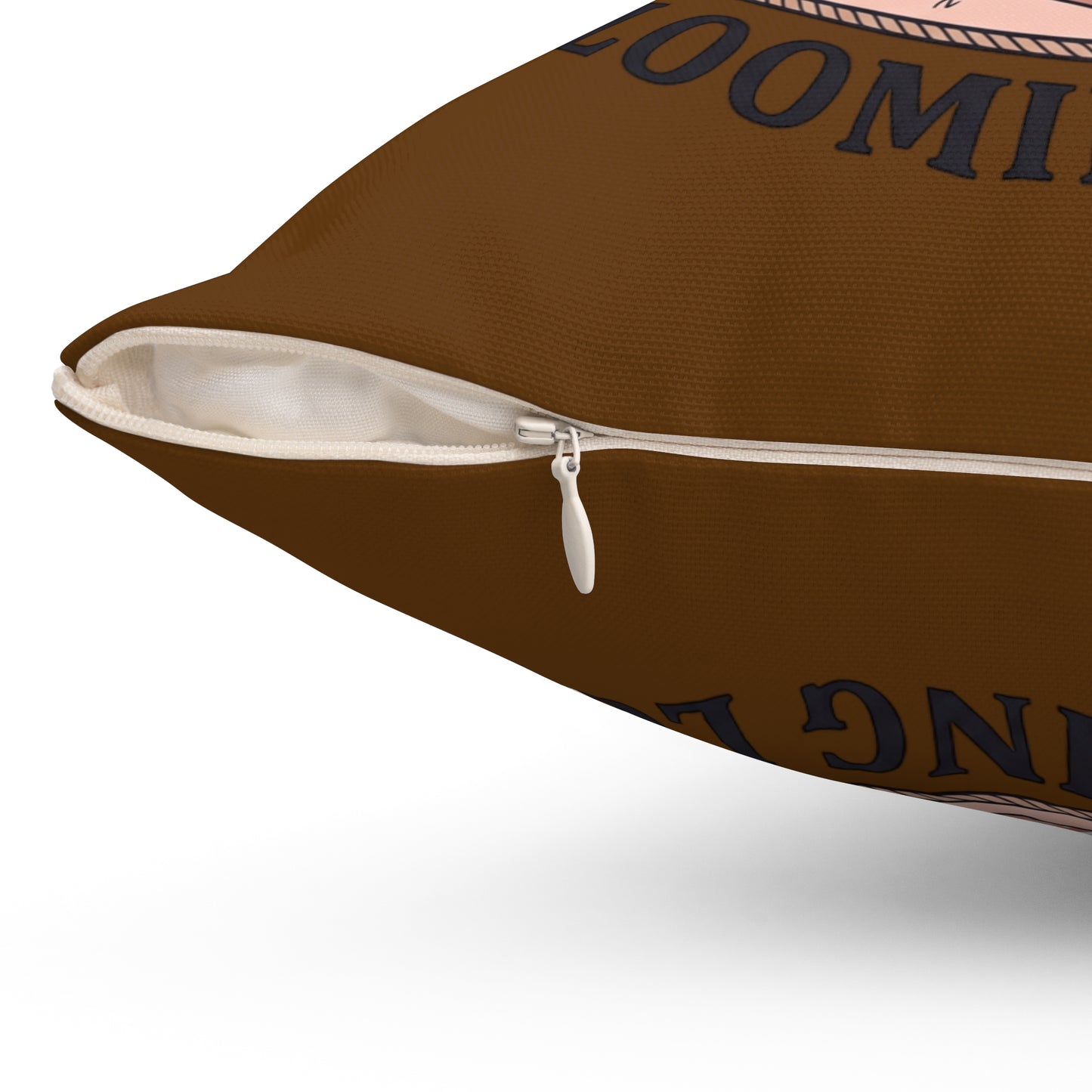 Blooming Love Throw Pillow — Romantic Cherry Blossom Picnic Decorative Pillow