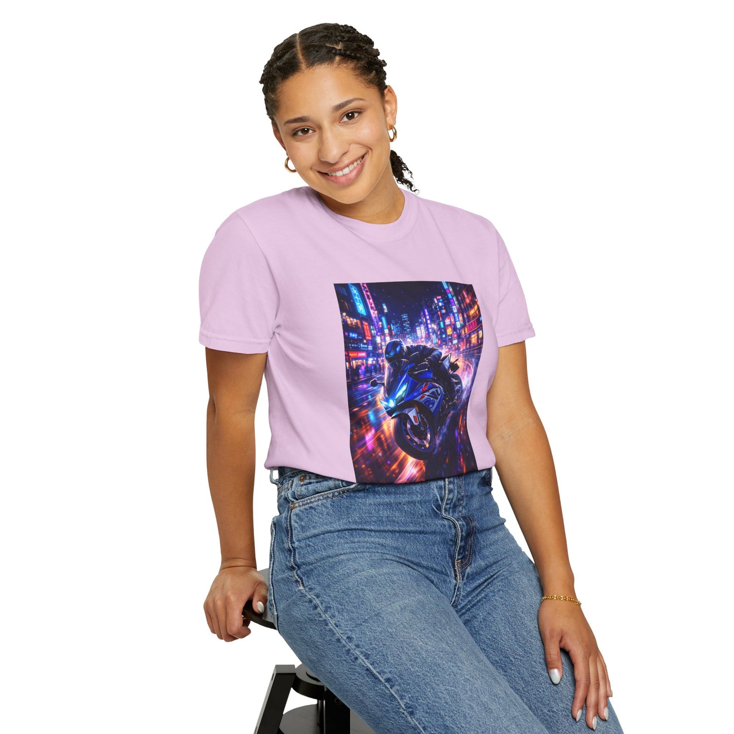 Suzuki GSX-R1000-NEON NIGHT RUN -  T-Shirt — Neon Night Rider Graphic Tee