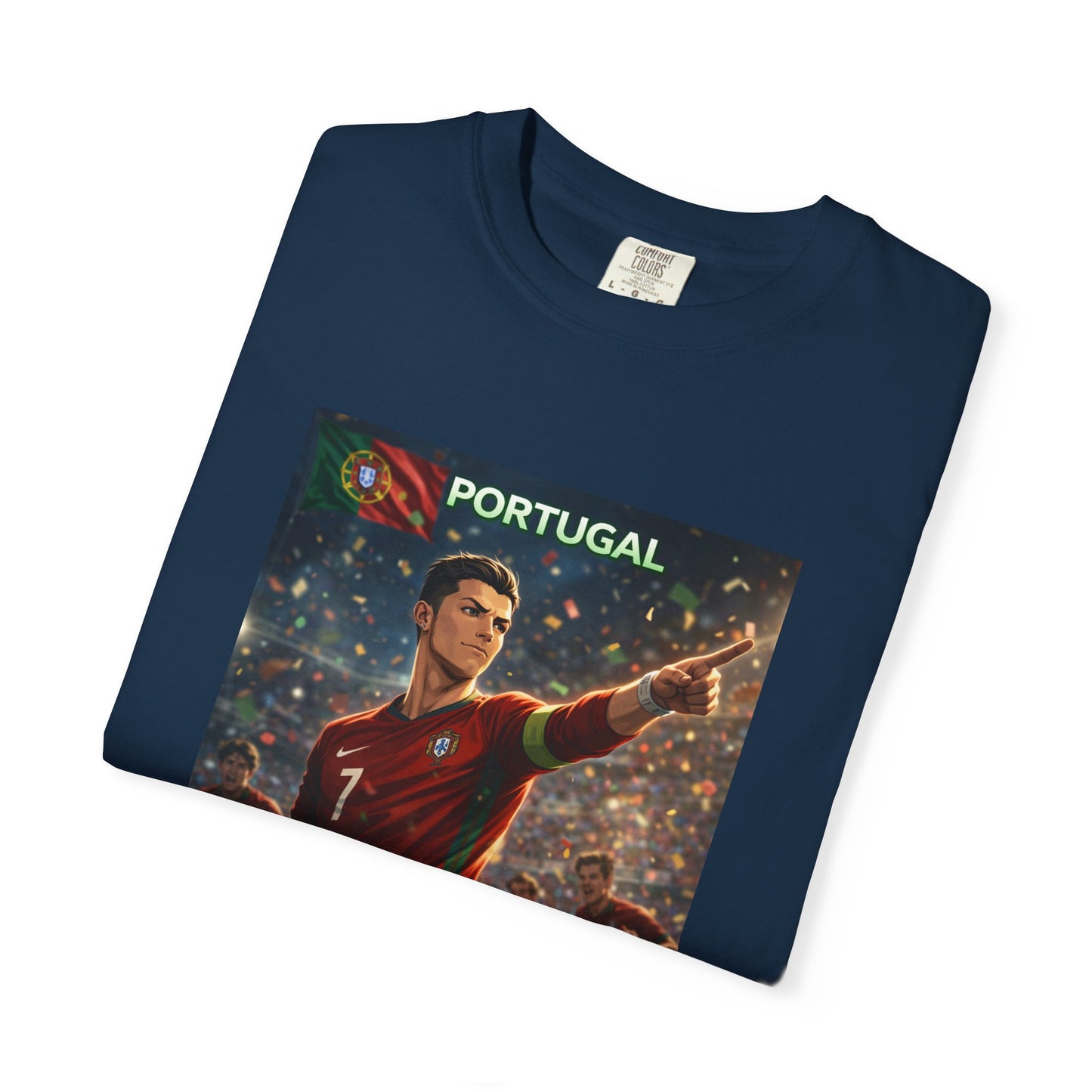 Portugal Soccer Poster T-Shirt — Cristiano Ronaldo Tribute Tee