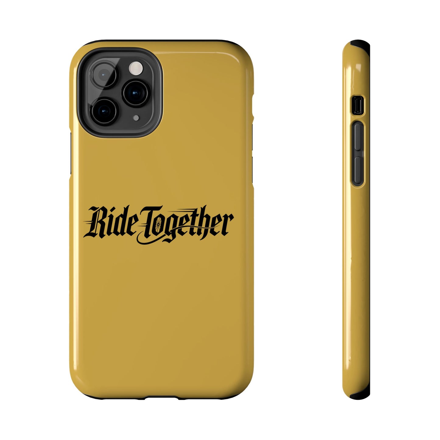 Ride Together Tough Phone Case — Durable Retro Script Protective Cover