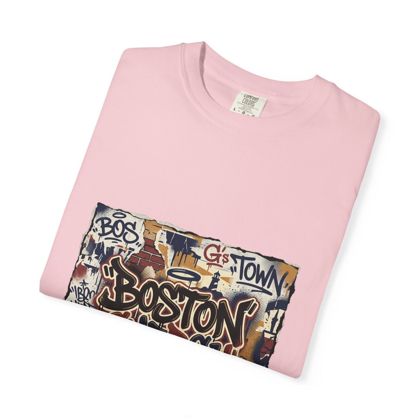 Boston Graffiti Tee — Urban Street Art T‑Shirt