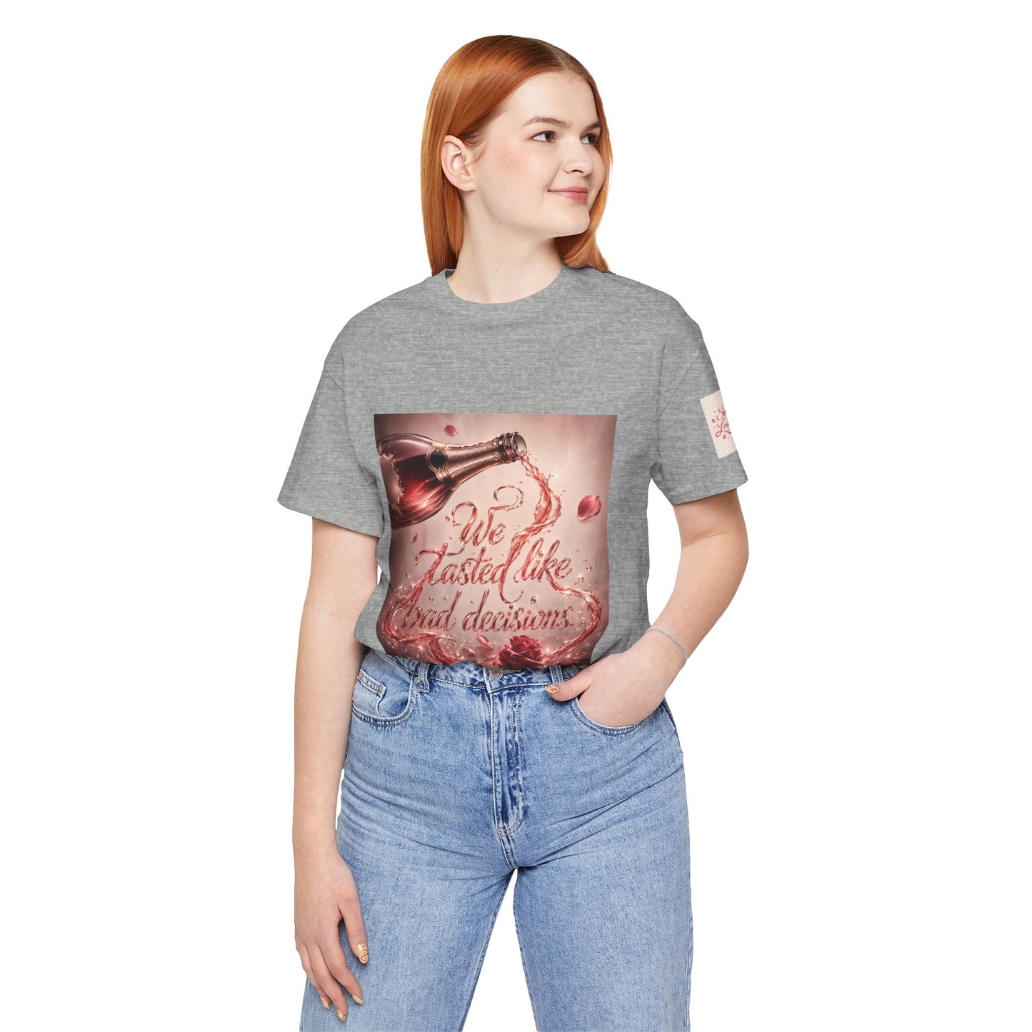 We Tasted Like Bad Decisions T shirt - Pink Champagne Pleasure Graphic Tee