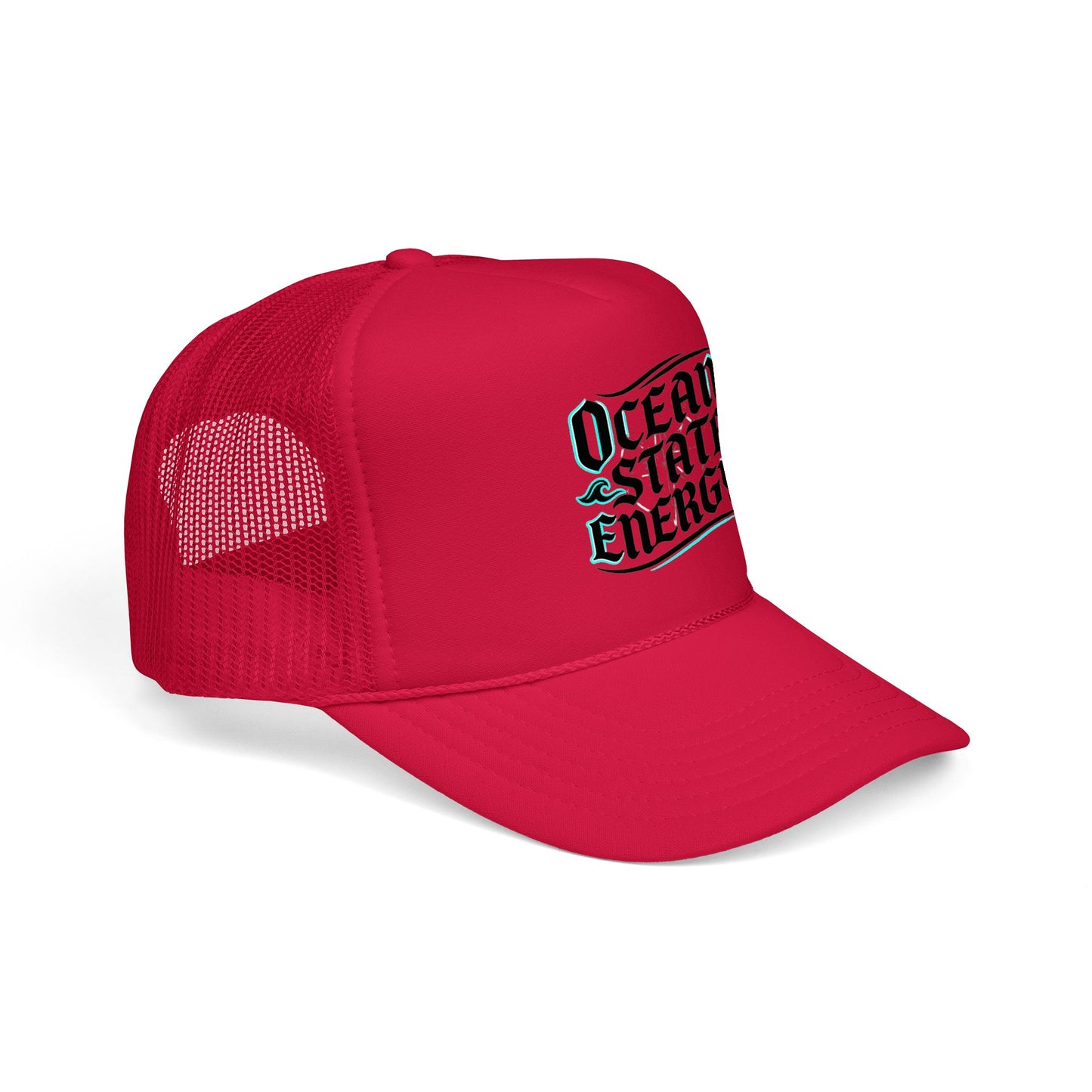 Clean Slate Energy Trucker Hat — Retro Script Foam Mesh Cap