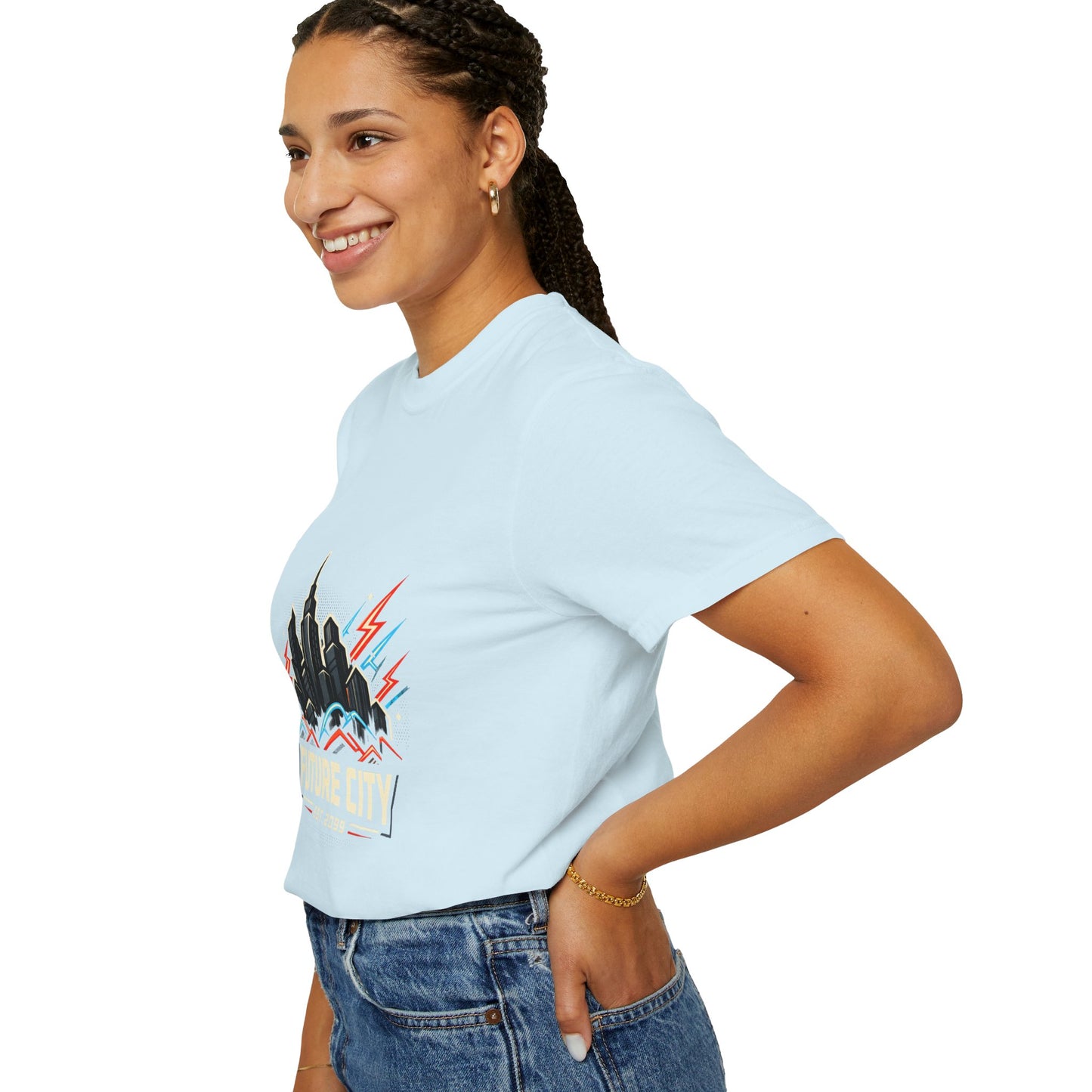 Future City T-Shirt — Retro Skyline Graphic Tee