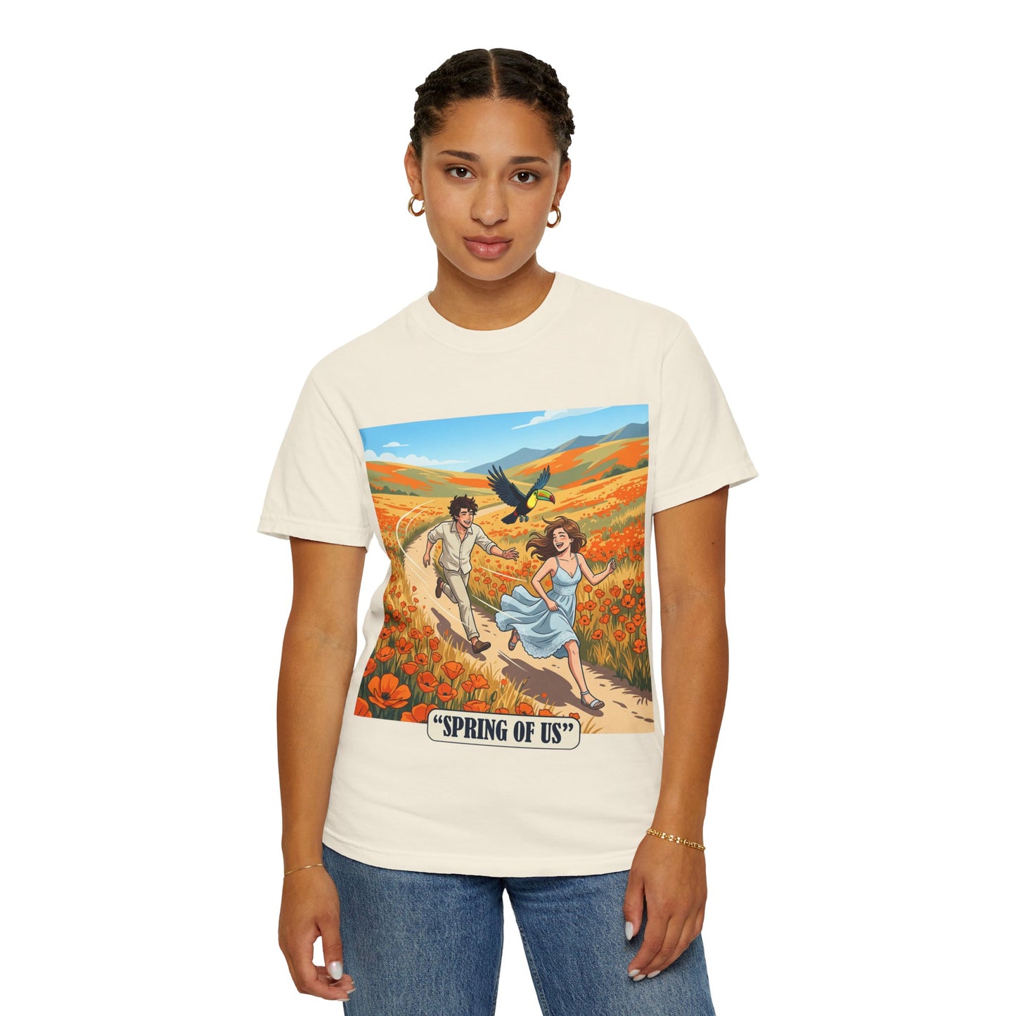 Spring of Us T-Shirt — Romantic Field Illustration Tee