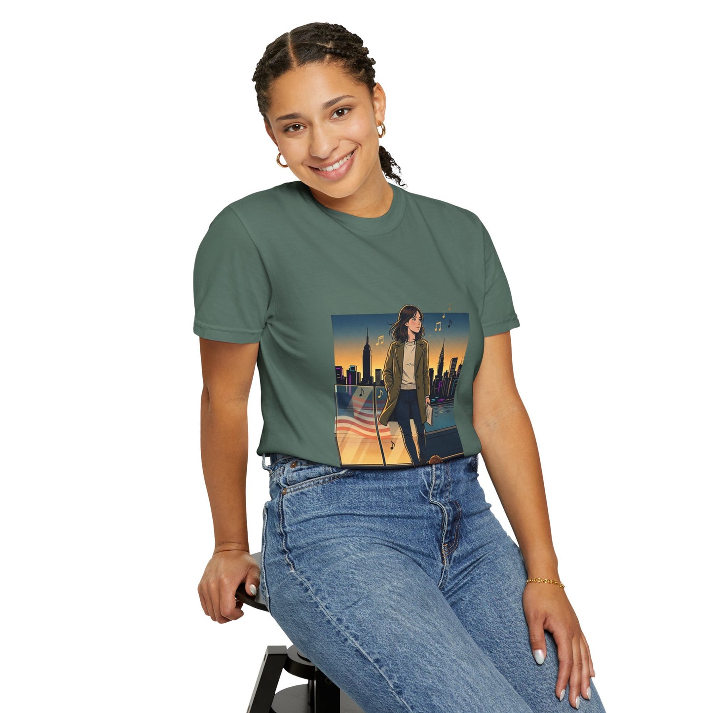 GLOBAL ENERGY: HER CITY, HER STORY— City Sunset Graphic T-Shirt