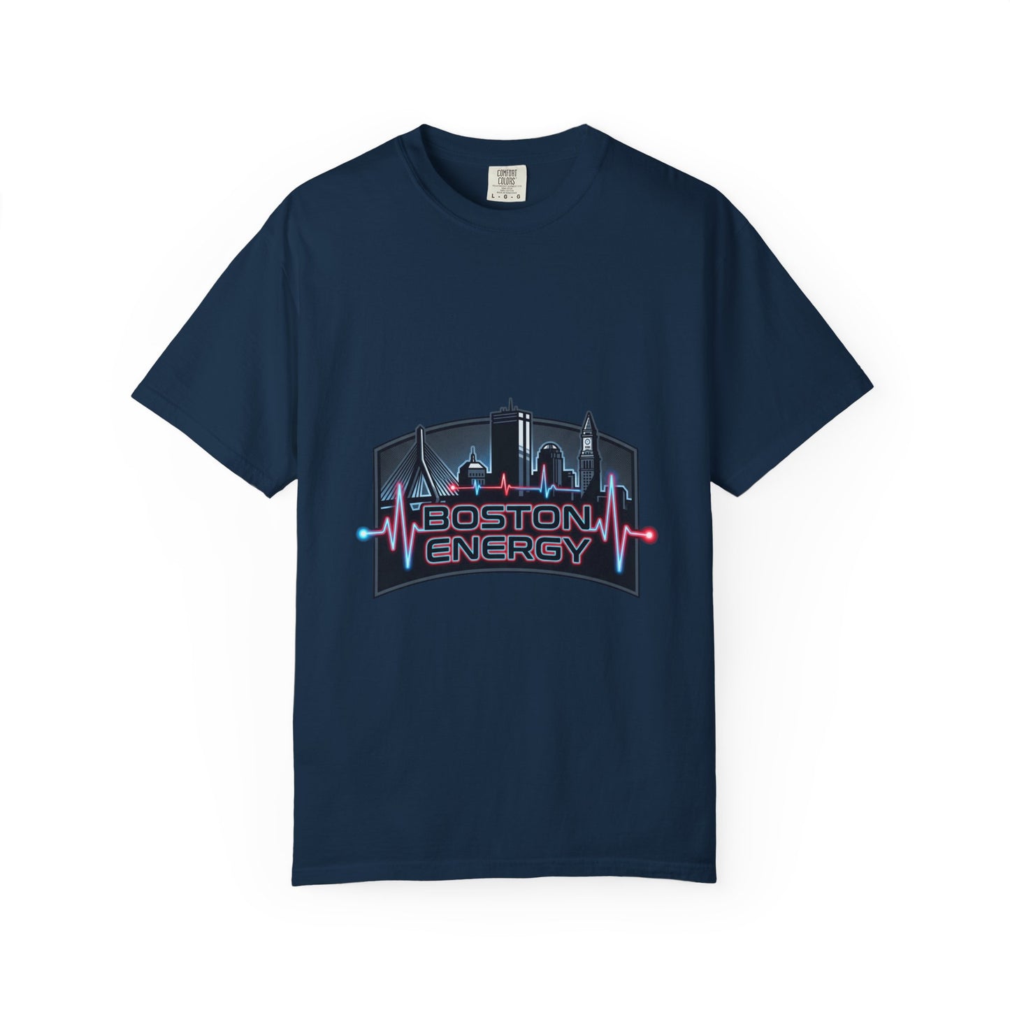 Boston Energy T-Shirt — City Skyline Neon Tee
