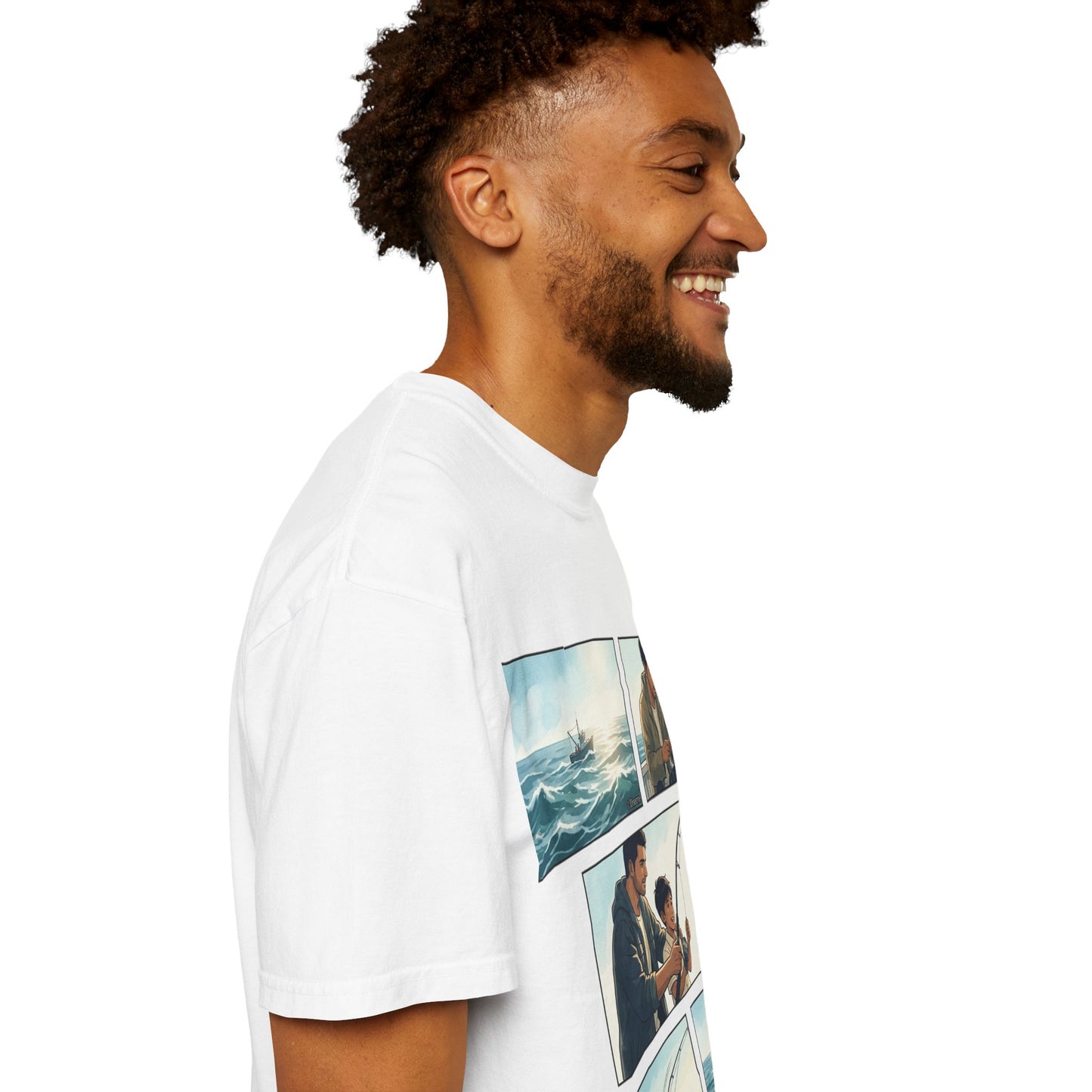 MORNING TIDES” (FATHER & SON EDITION) T-Shirt — Dad & Son Beach Fishing Graphic Tee
