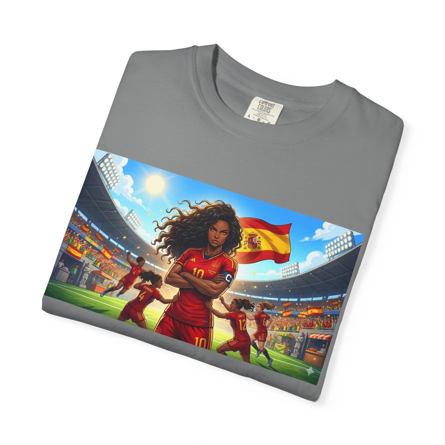 Spain – Female Soccer Champion - Stadium Graphic T-Shirt