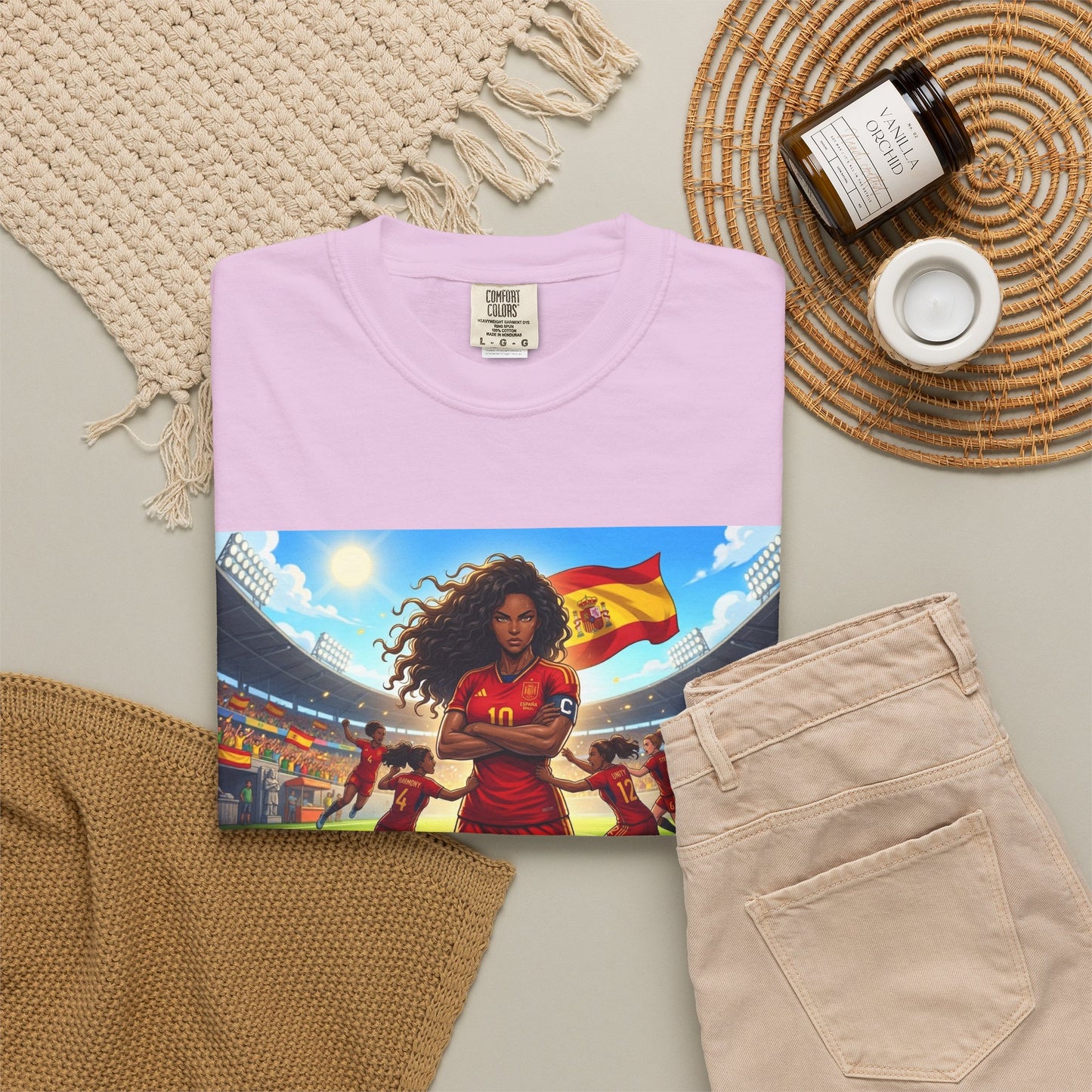 Spain – Female Soccer Champion - Stadium Graphic T-Shirt