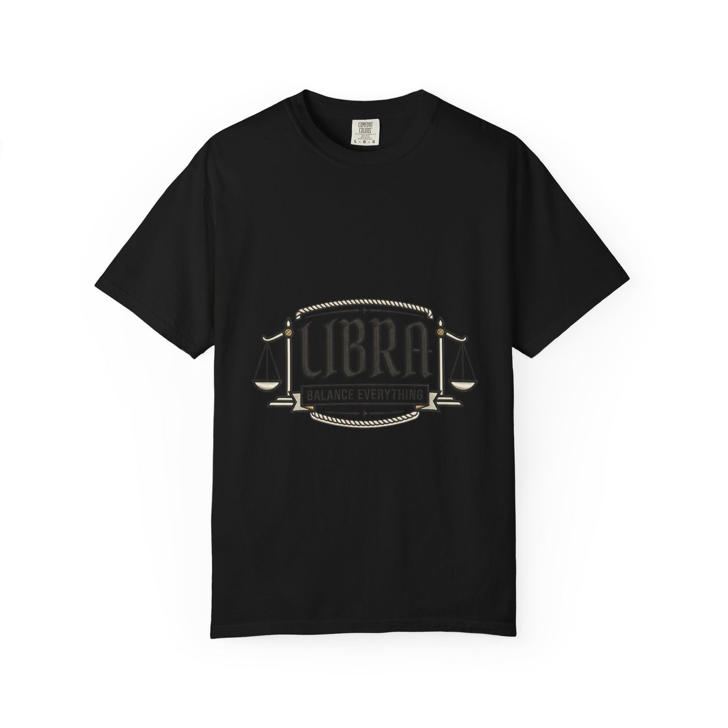 Libra Zodiac T-Shirt — "Balance Everything" Scales Design