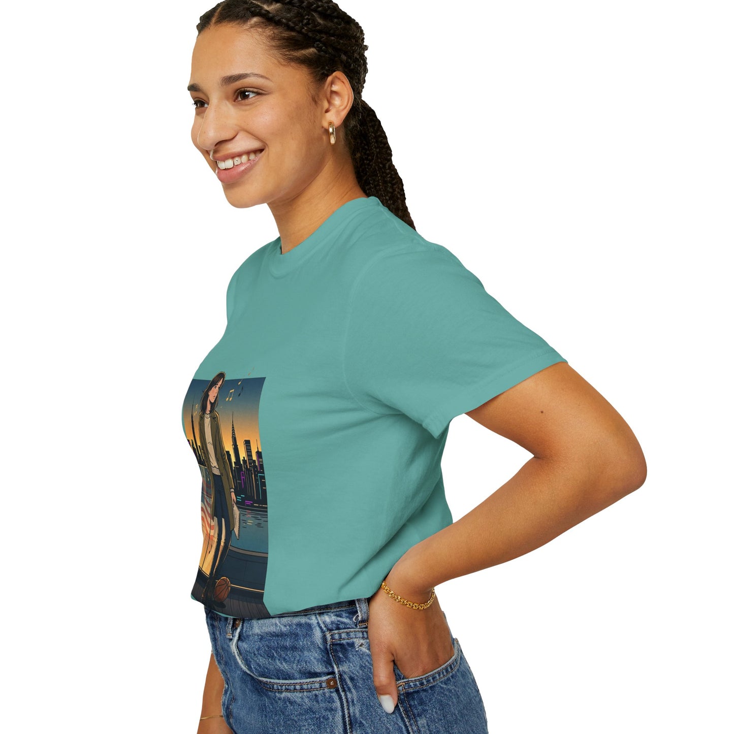 GLOBAL ENERGY: HER CITY, HER STORY— City Sunset Graphic T-Shirt